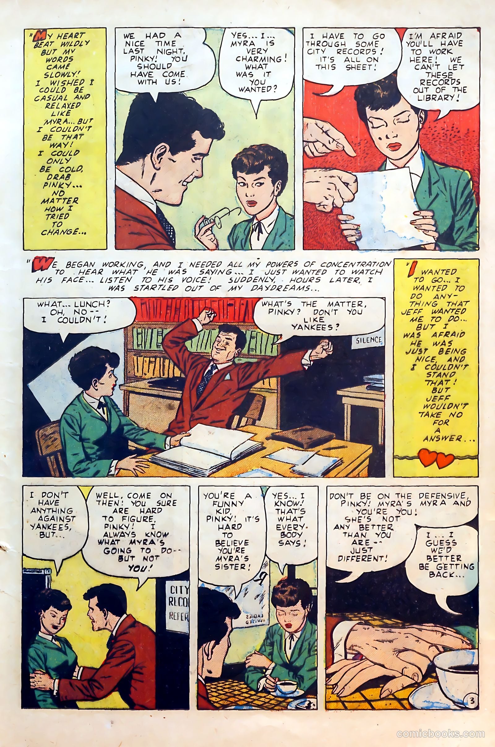 Thrilling Romances #23 (1953) — page 17 of 37