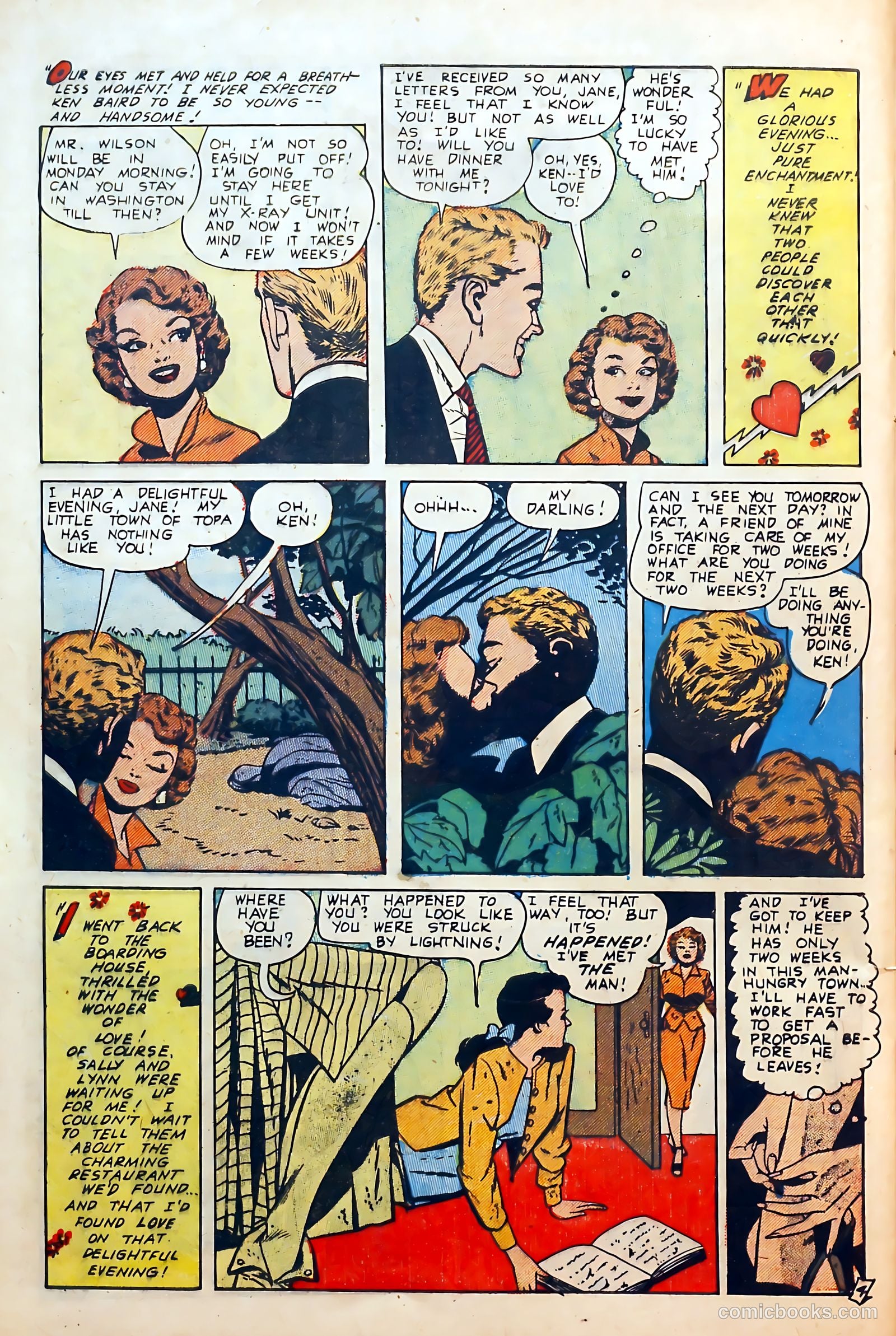 Thrilling Romances #23 (1953) — page 28 of 37