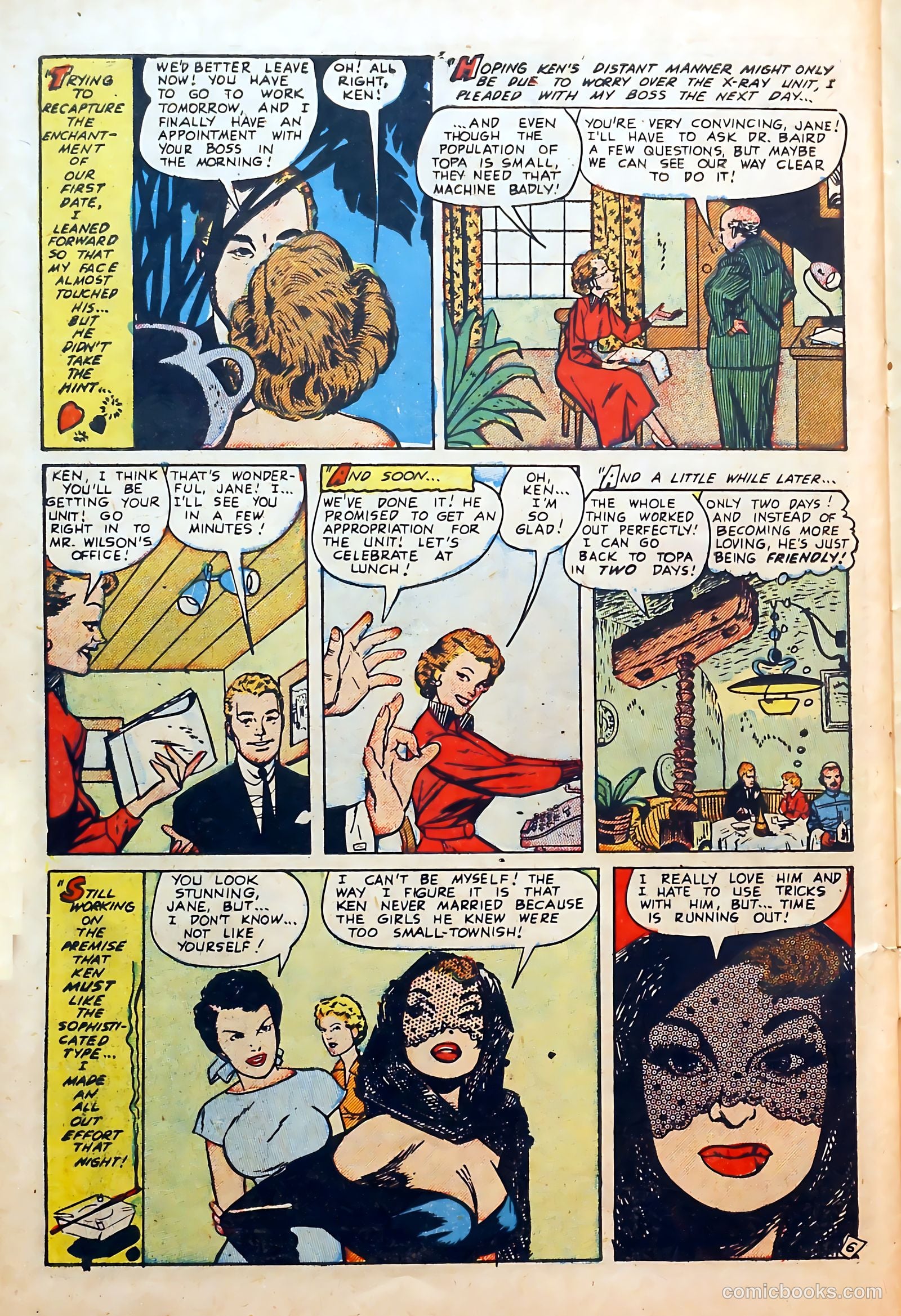 Thrilling Romances #23 (1953) — page 30 of 37