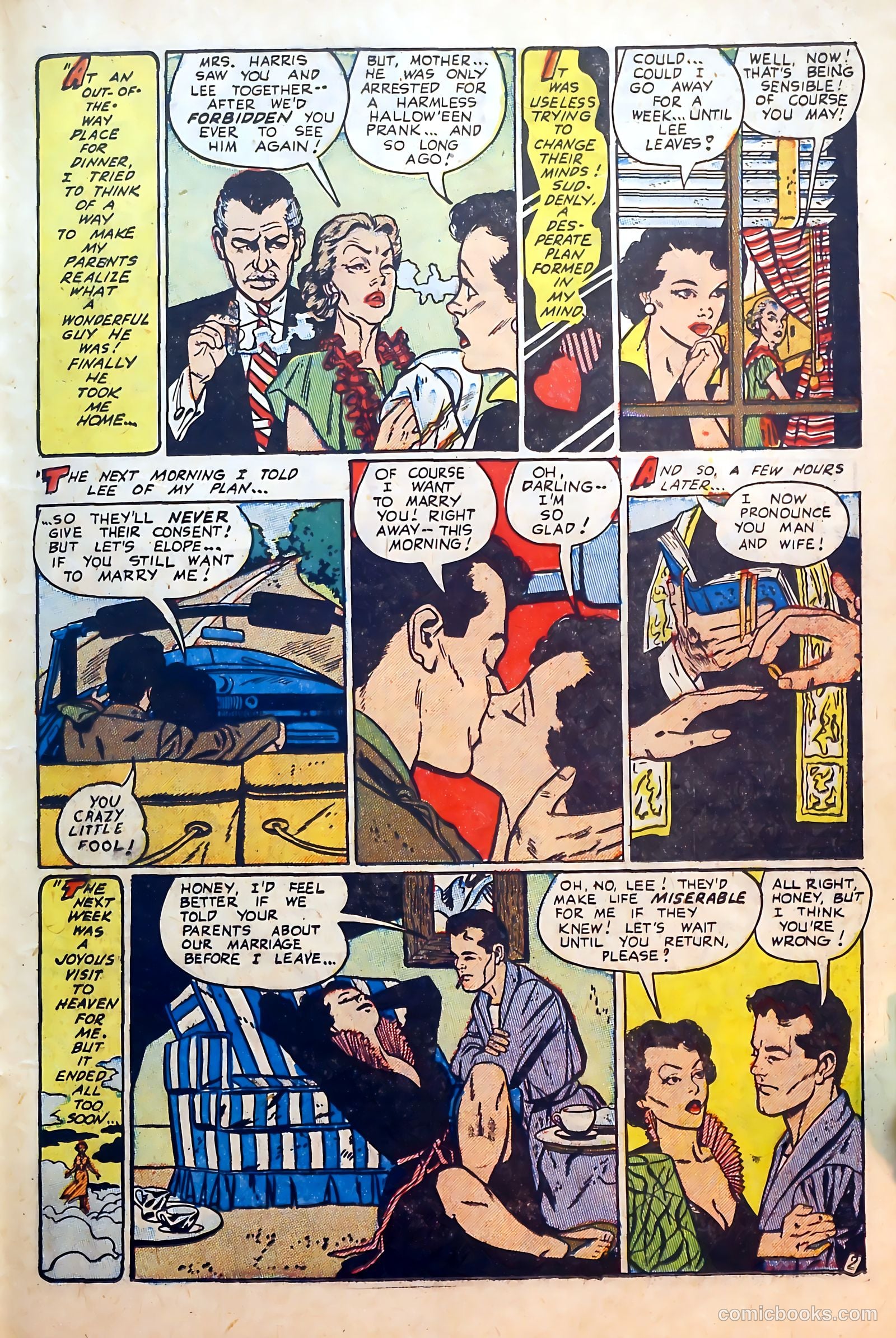 Thrilling Romances #24 (1954) — page 19 of 37