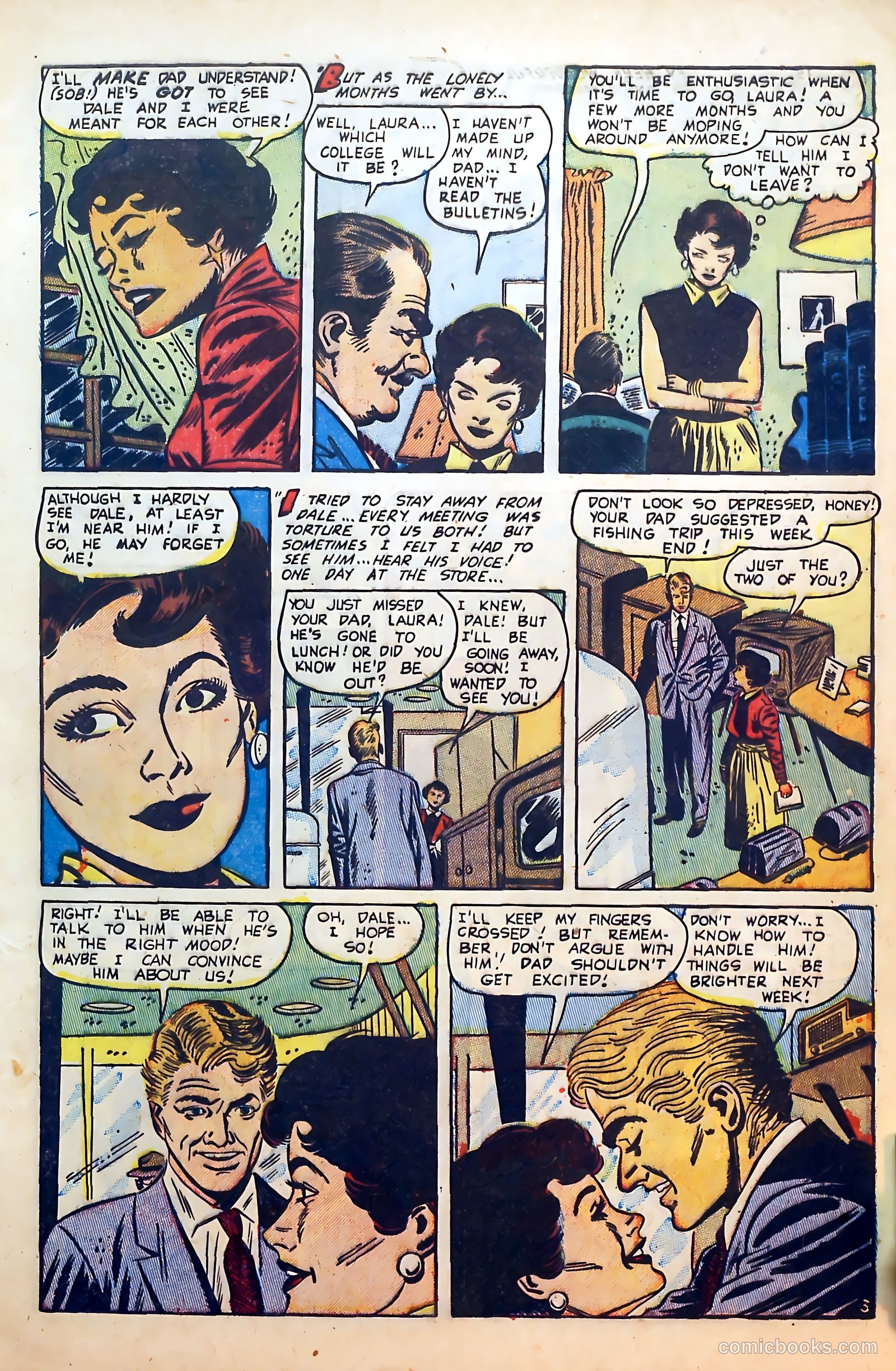 Thrilling Romances #25 (1954) — page 5 of 36