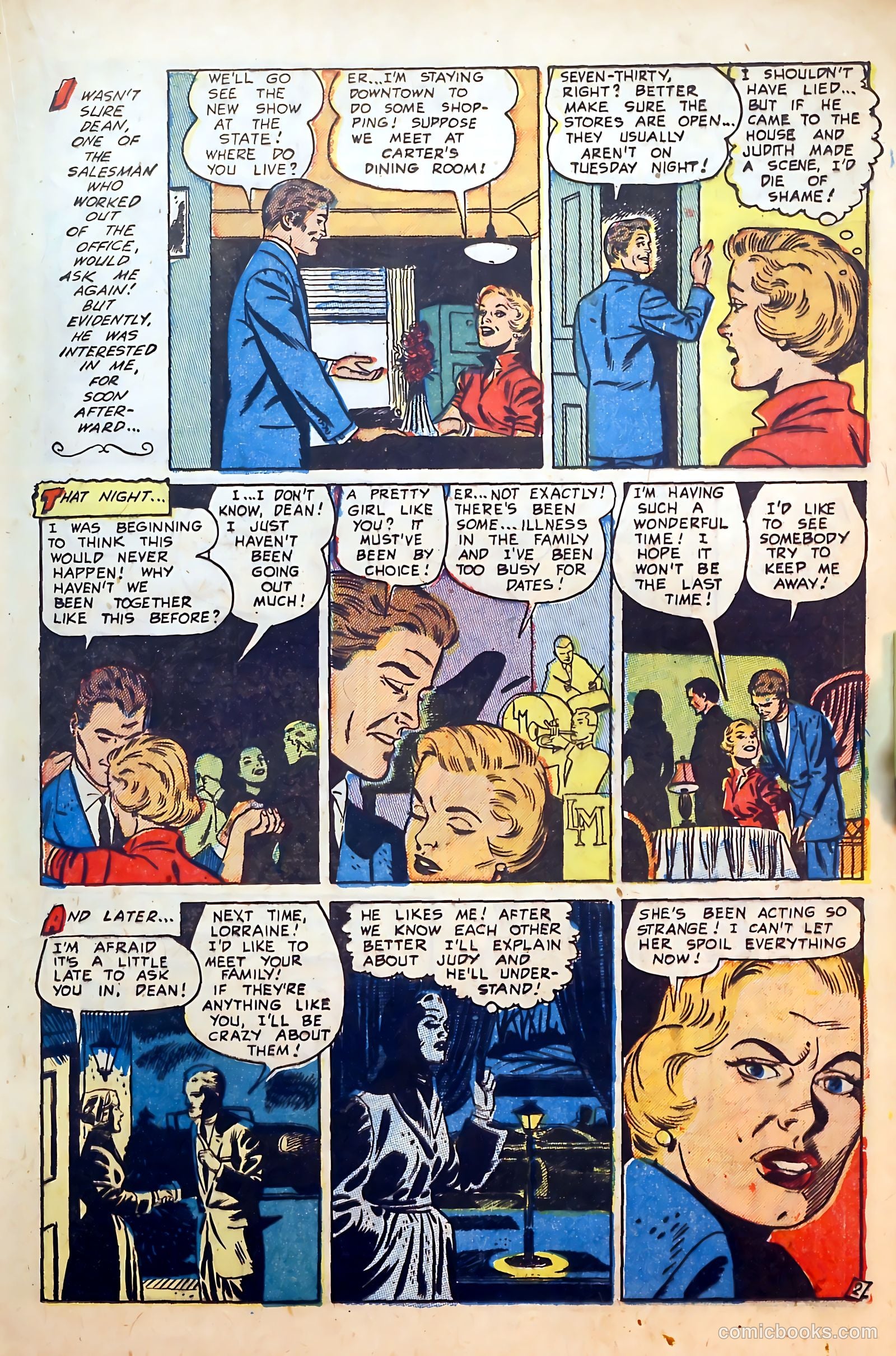 Thrilling Romances #25 (1954) — page 17 of 36