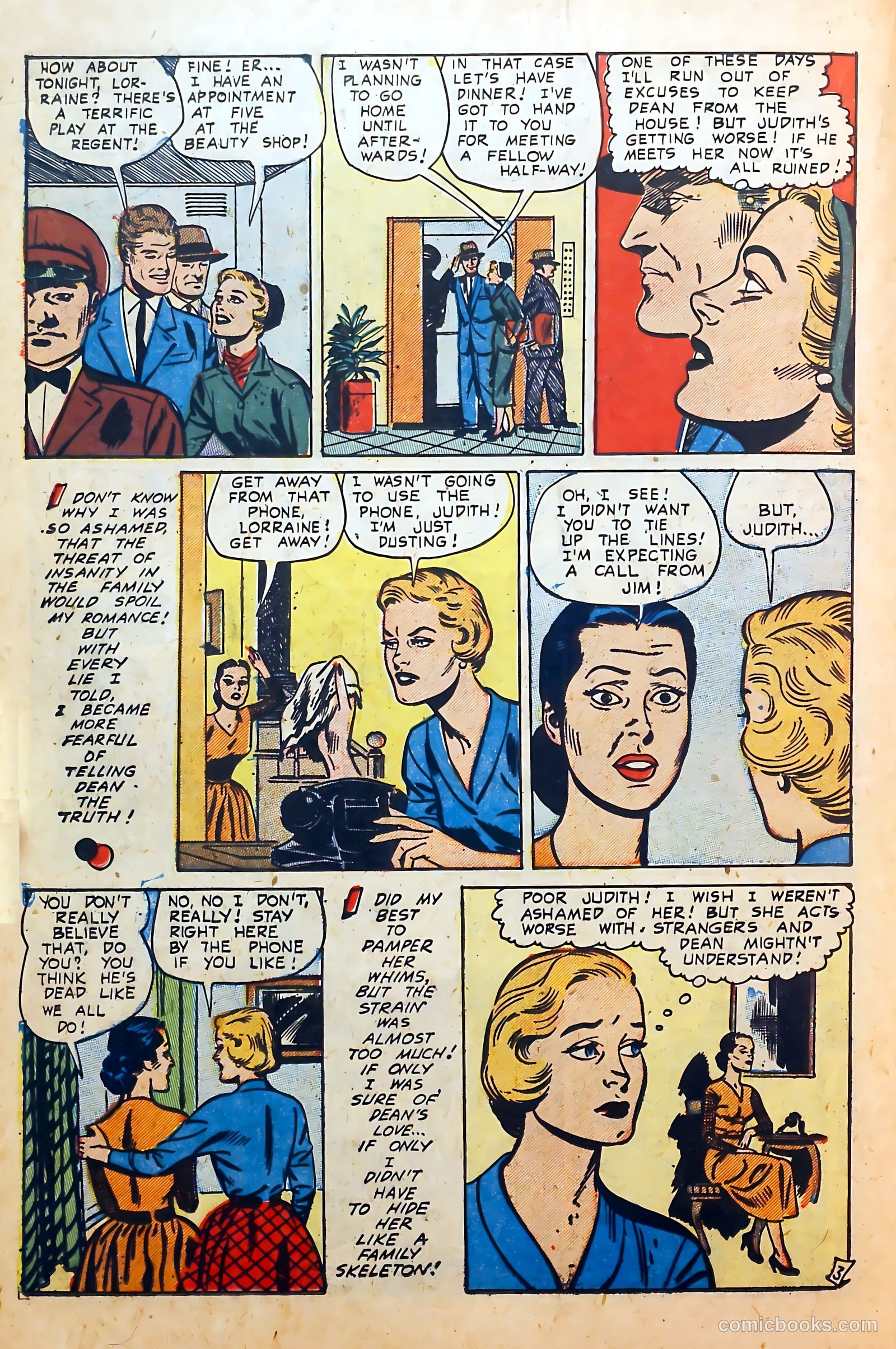 Thrilling Romances #25 (1954) — page 18 of 36