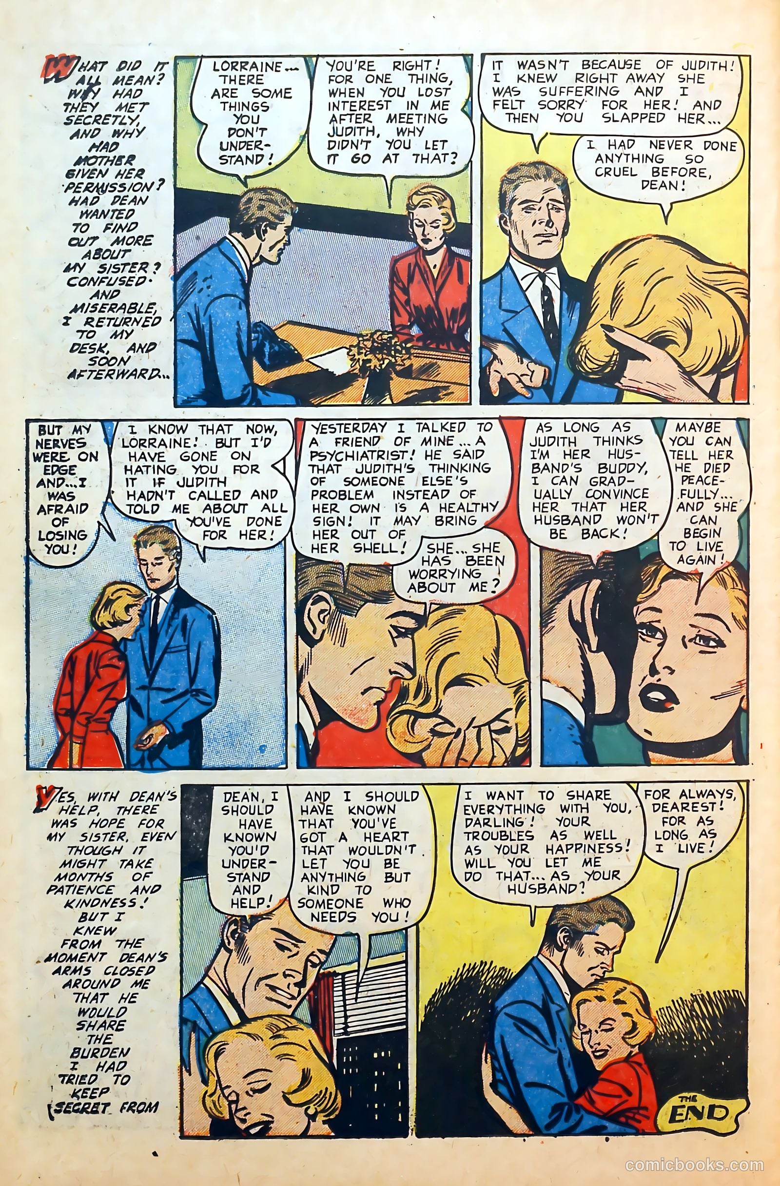 Thrilling Romances #25 (1954) — page 22 of 36