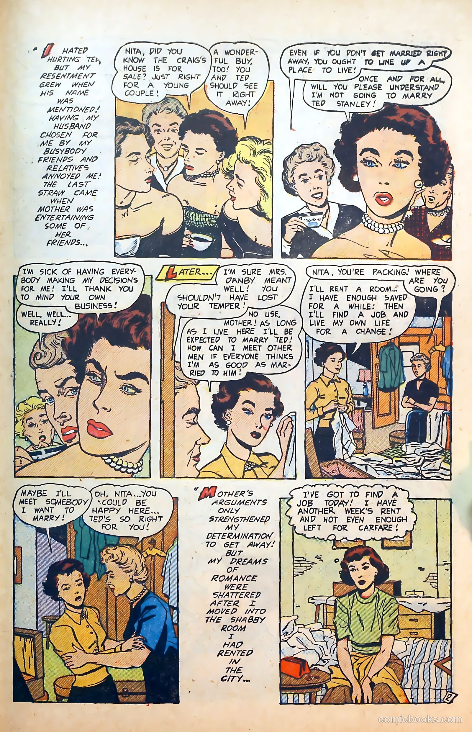 Thrilling Romances #25 (1954) — page 27 of 36