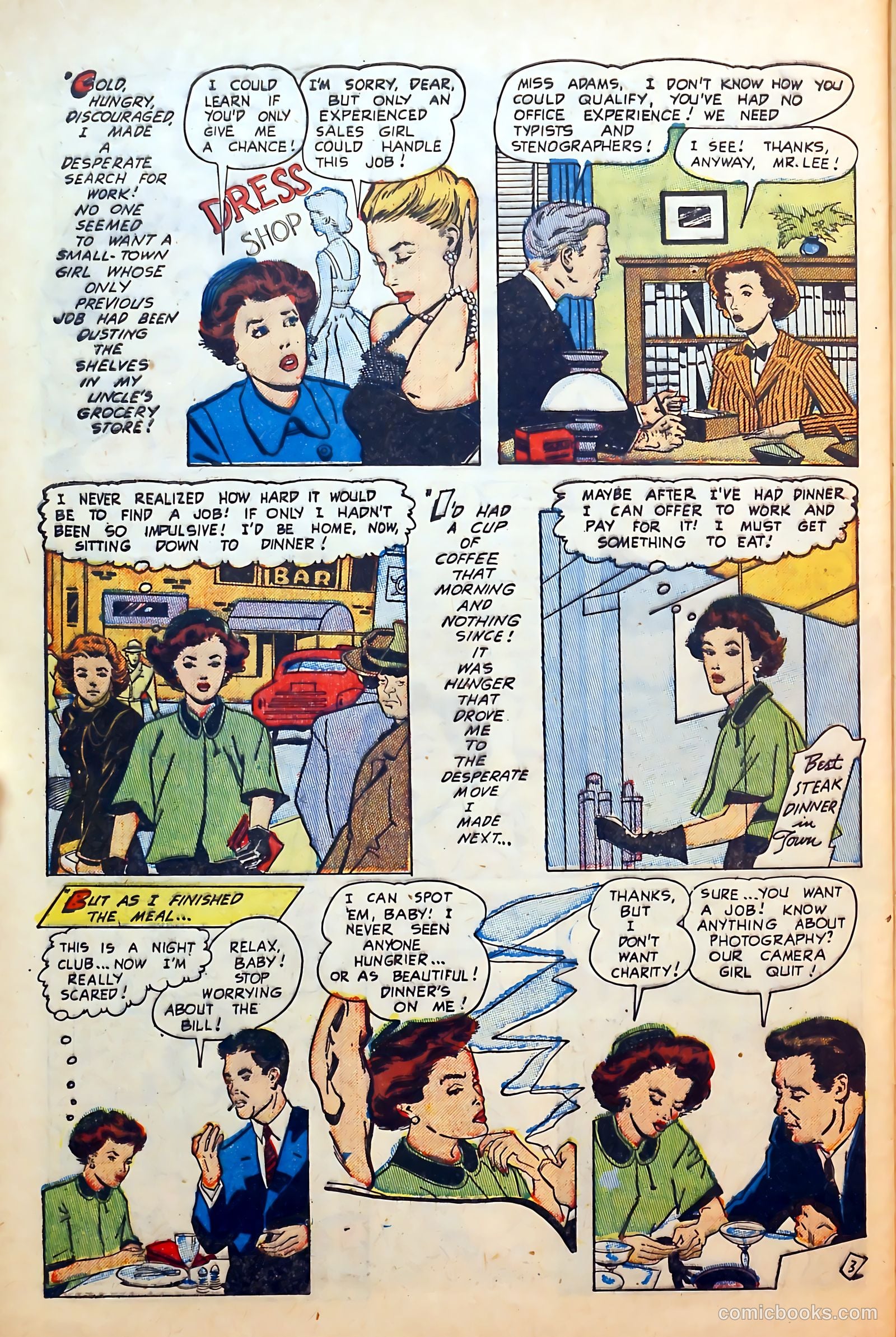 Thrilling Romances #25 (1954) — page 28 of 36