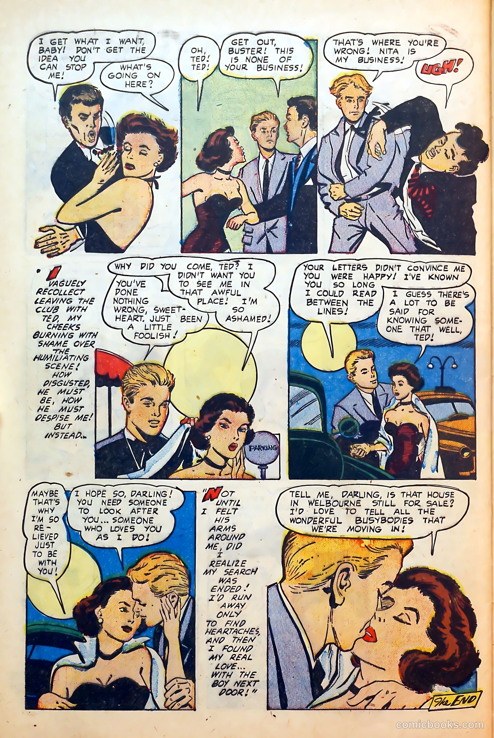 Thrilling Romances #25 (1954) — page 32 of 36