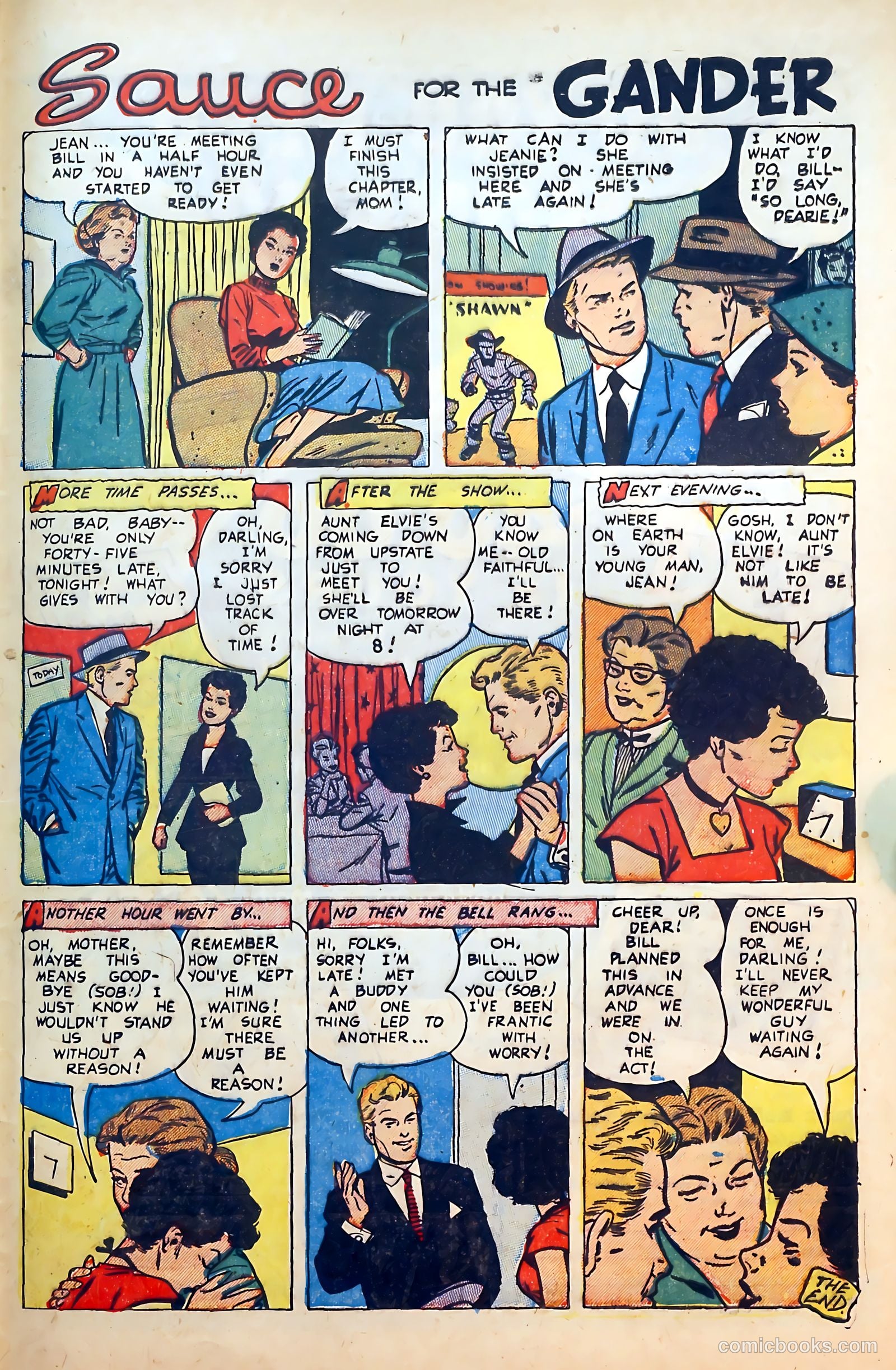 Thrilling Romances #25 (1954) — page 33 of 36