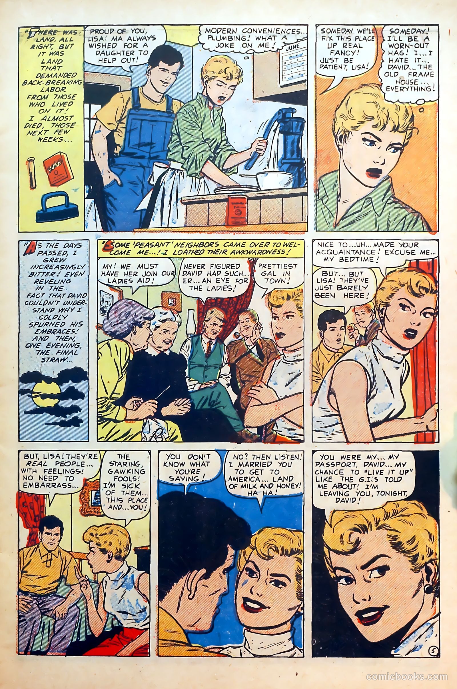 Thrilling Romances #26 (1954) — page 7 of 36