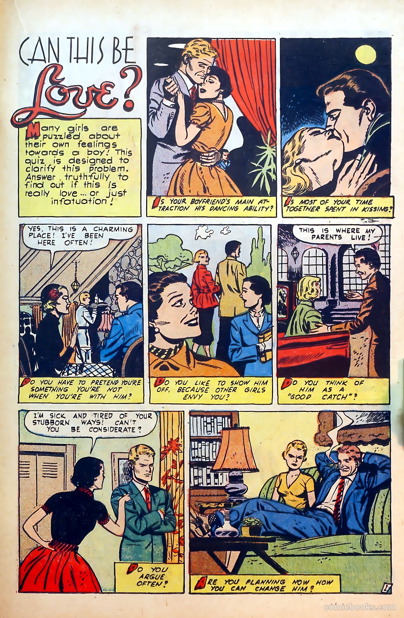 Thrilling Romances #26 (1954) — page 23 of 36