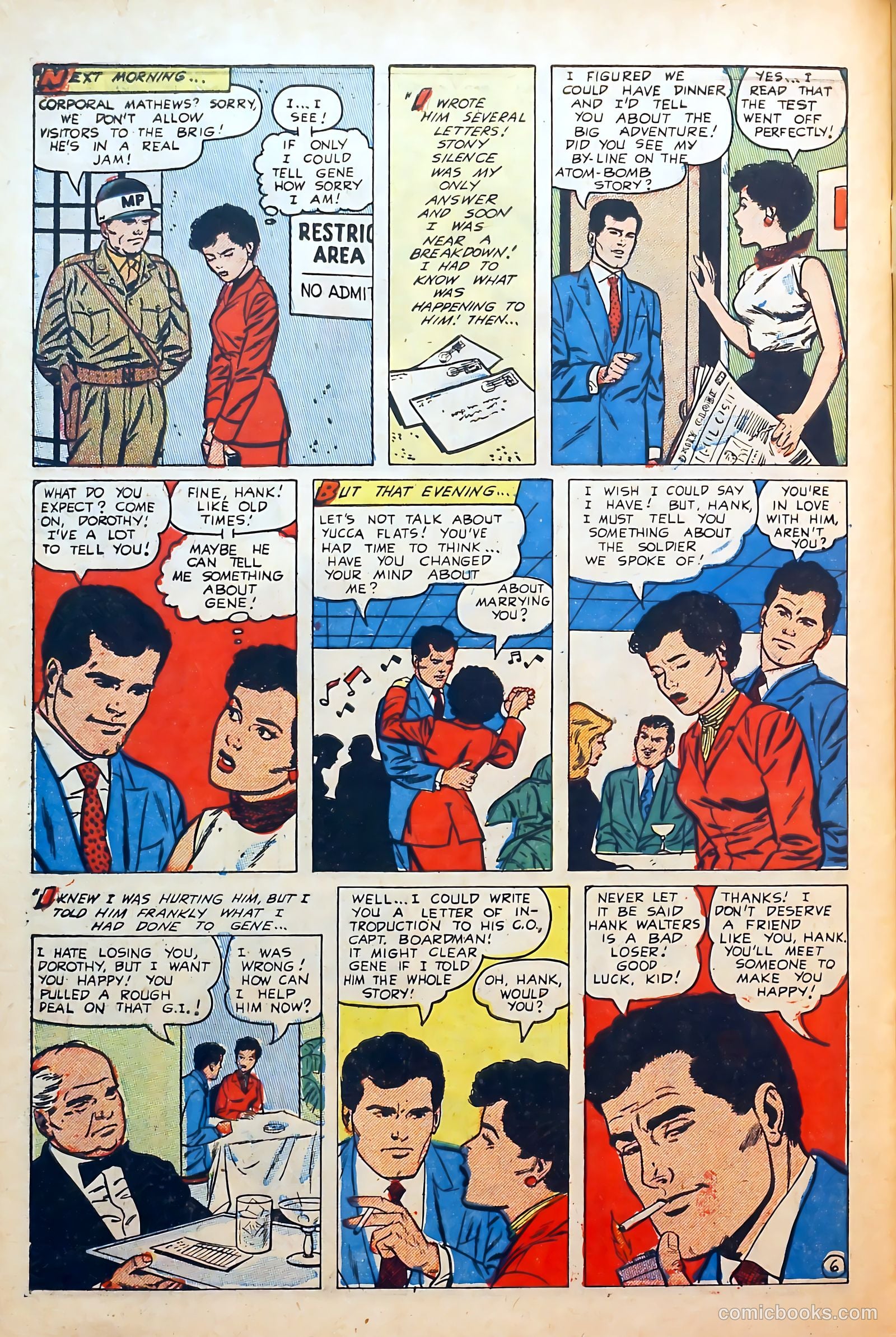 Thrilling Romances #26 (1954) — page 30 of 36
