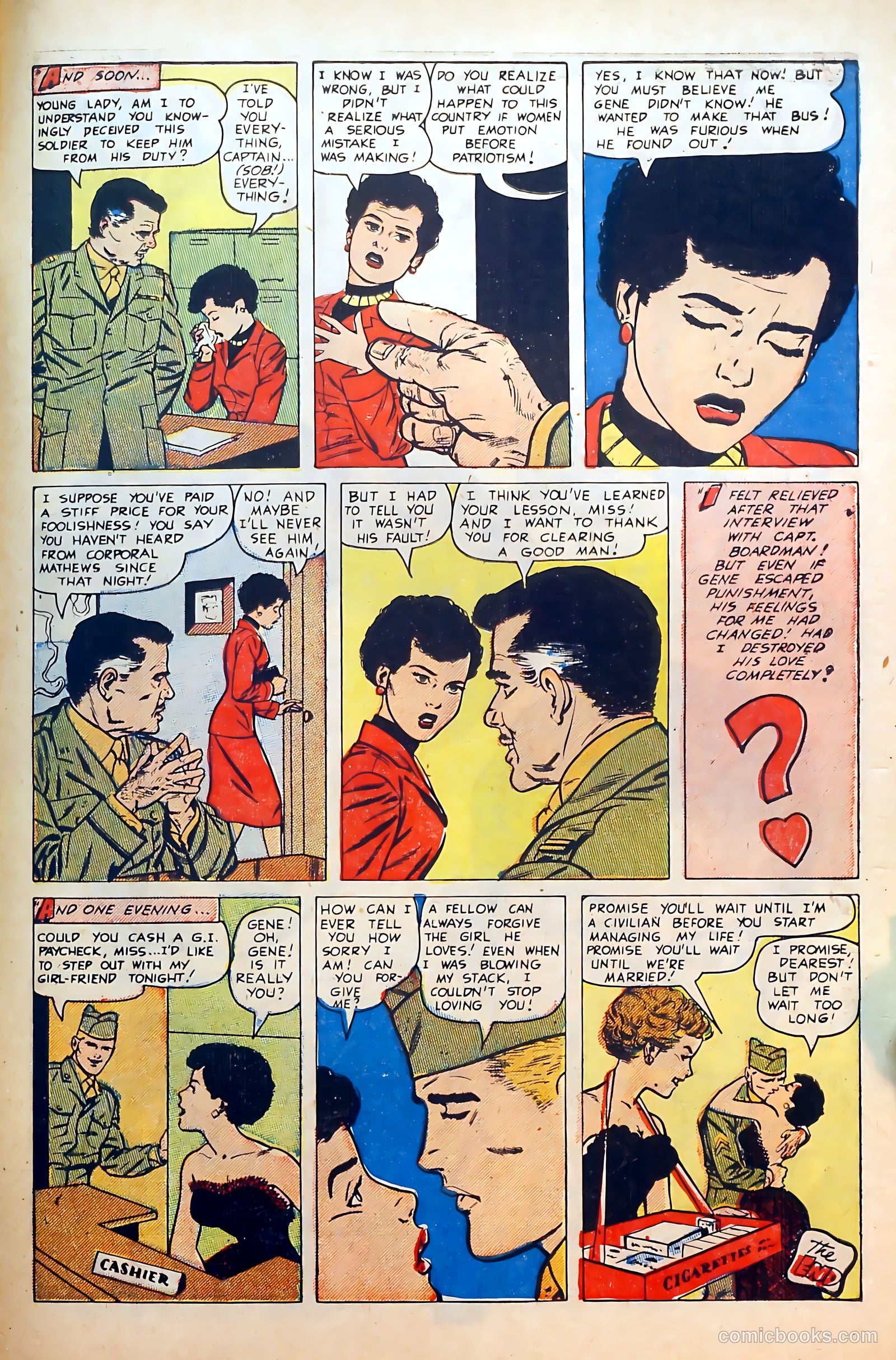 Thrilling Romances #26 (1954) — page 31 of 36