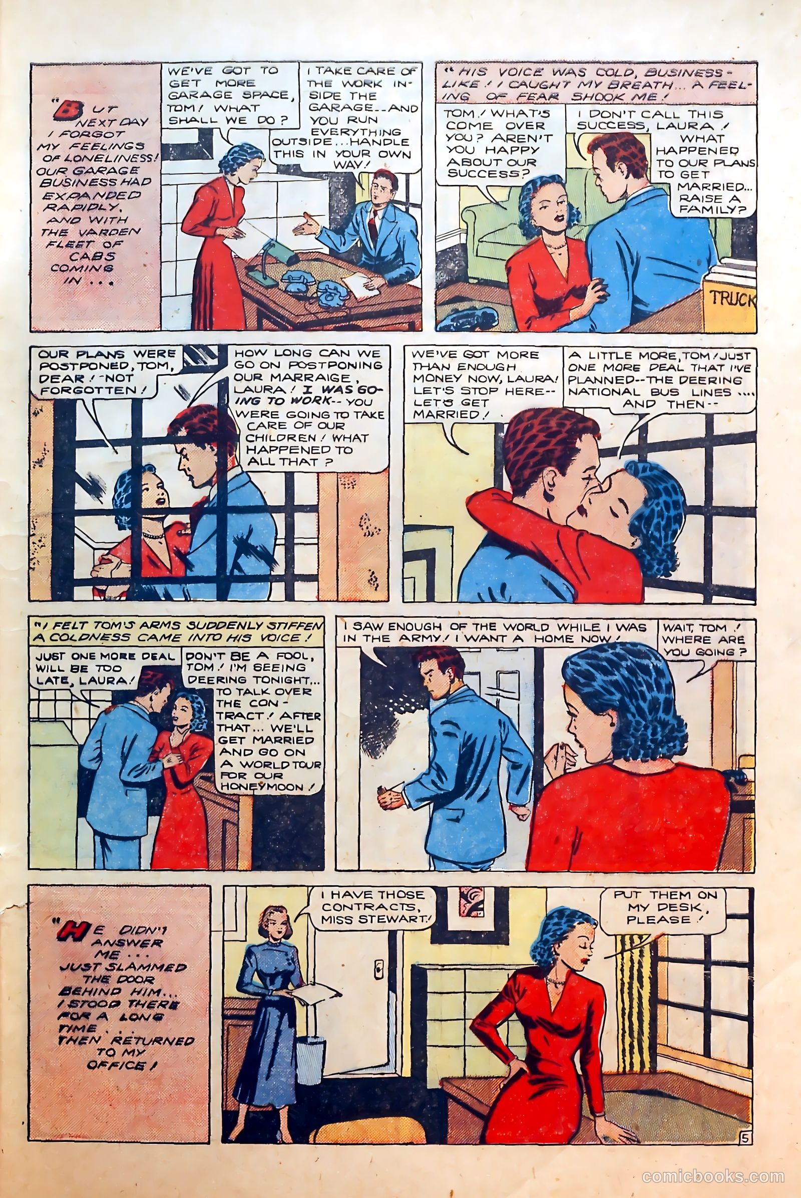 Thrilling Romances #5 (1949) — page 7 of 36