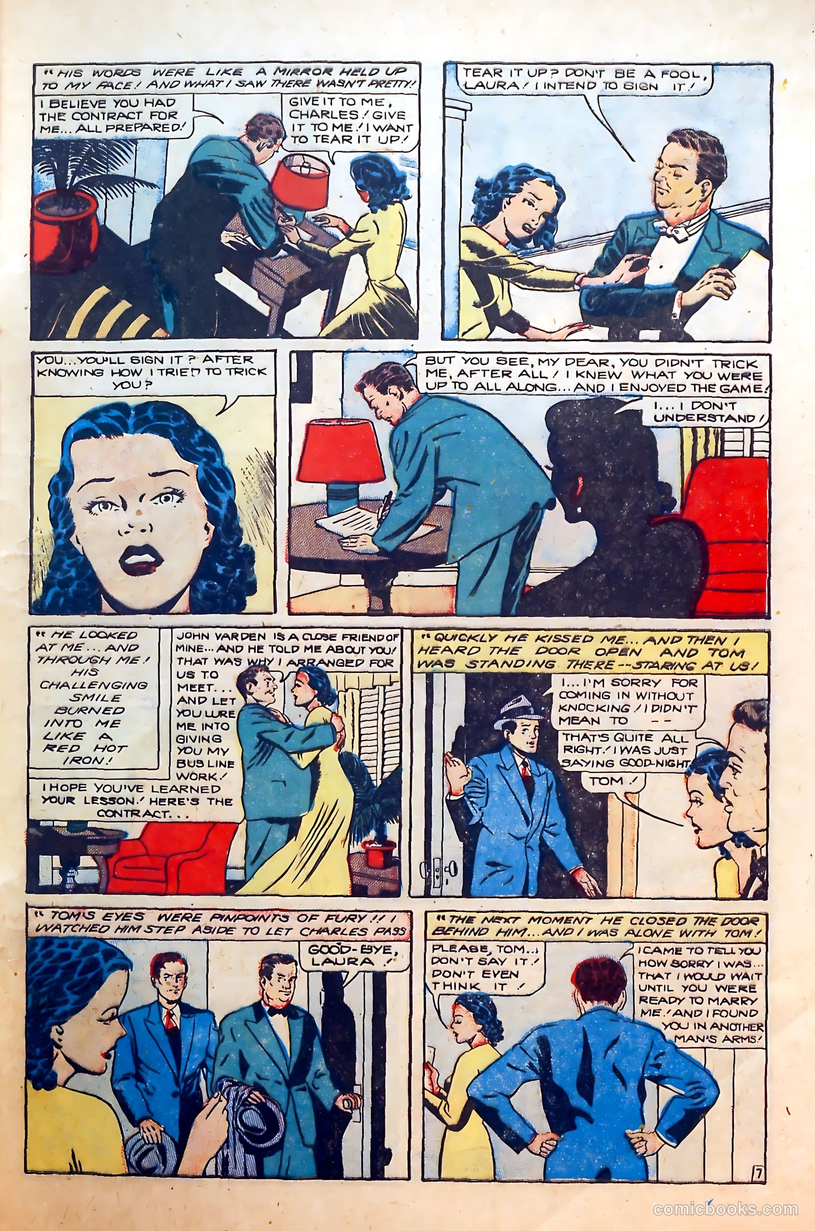 Thrilling Romances #5 (1949) — page 9 of 36