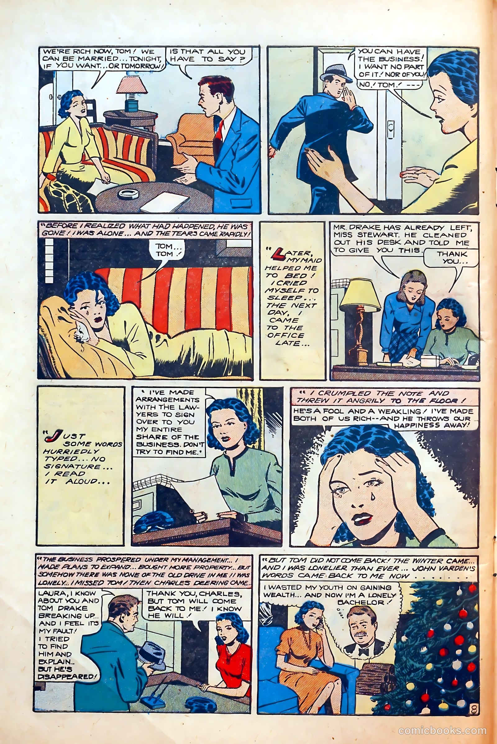 Thrilling Romances #5 (1949) — page 10 of 36