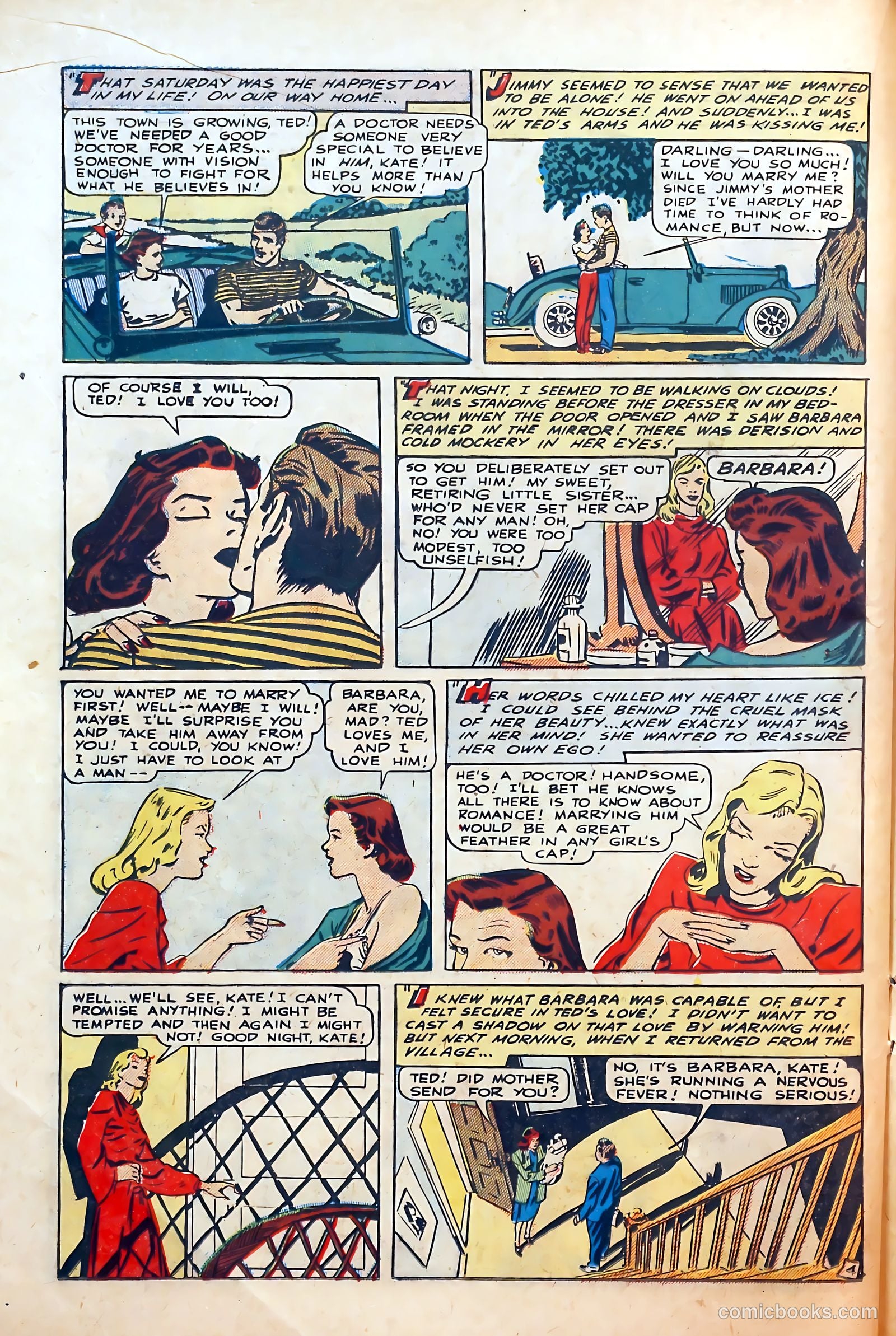 Thrilling Romances #5 (1949) — page 16 of 36