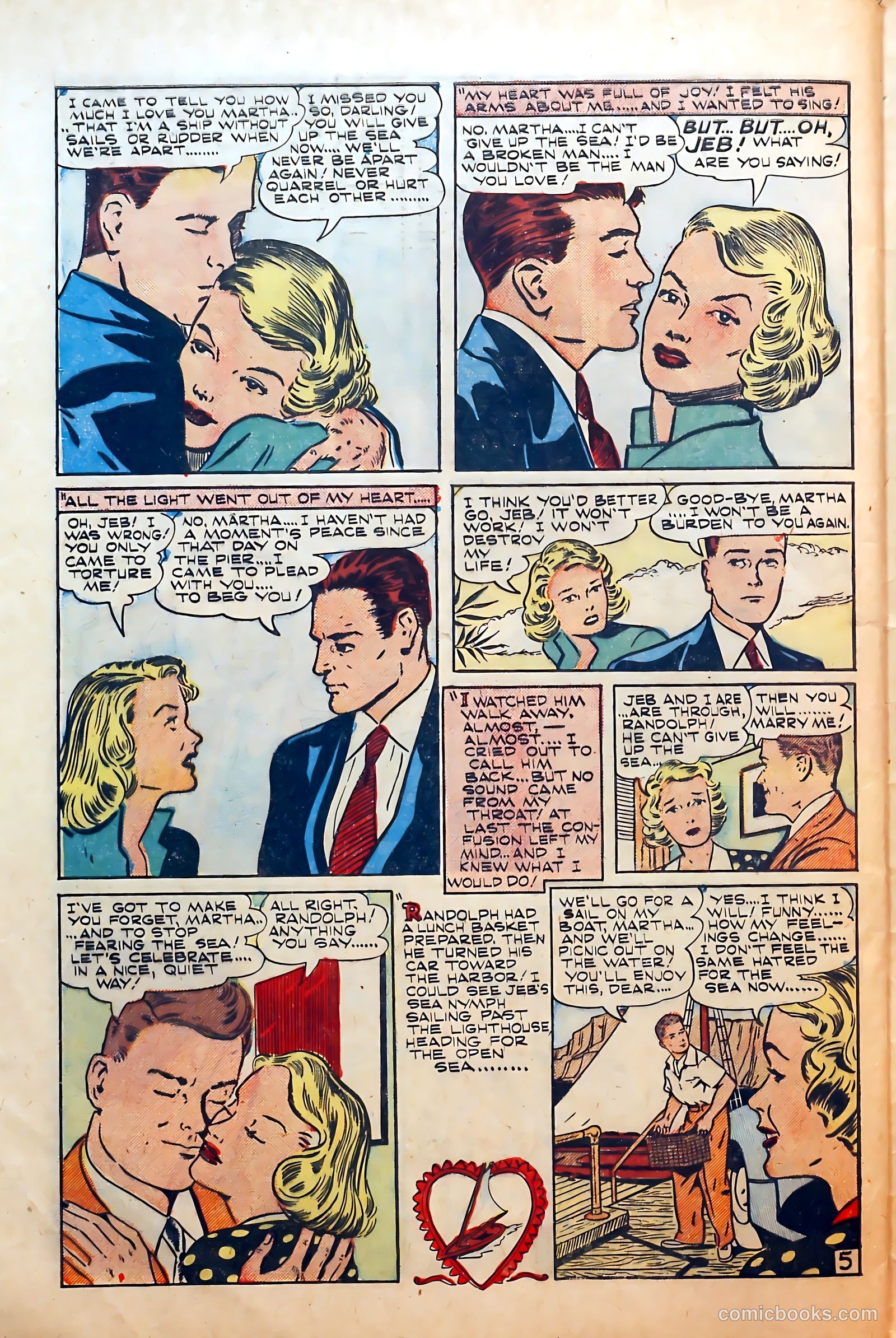 Thrilling Romances #5 (1949) — page 30 of 36