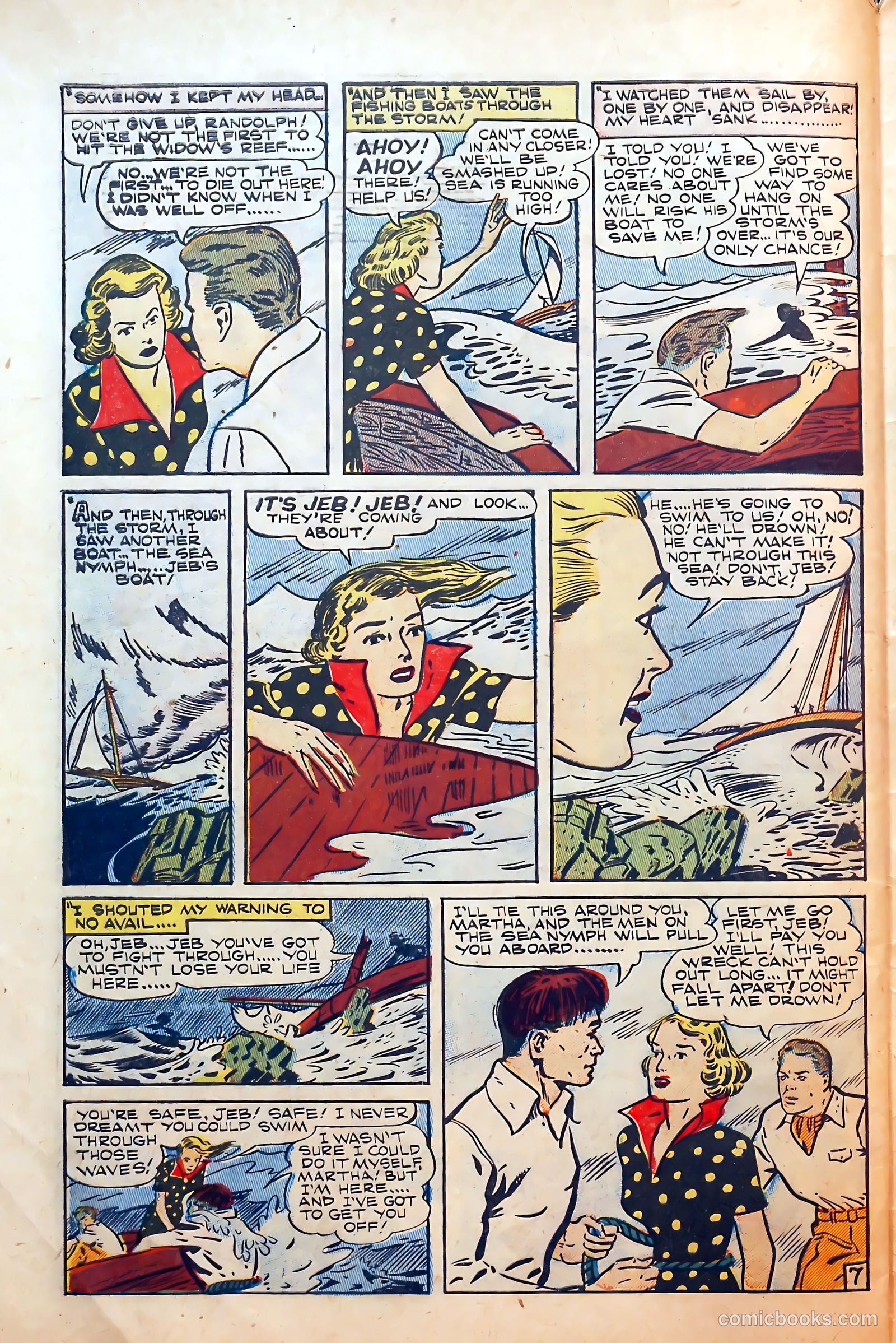 Thrilling Romances #5 (1949) — page 32 of 36