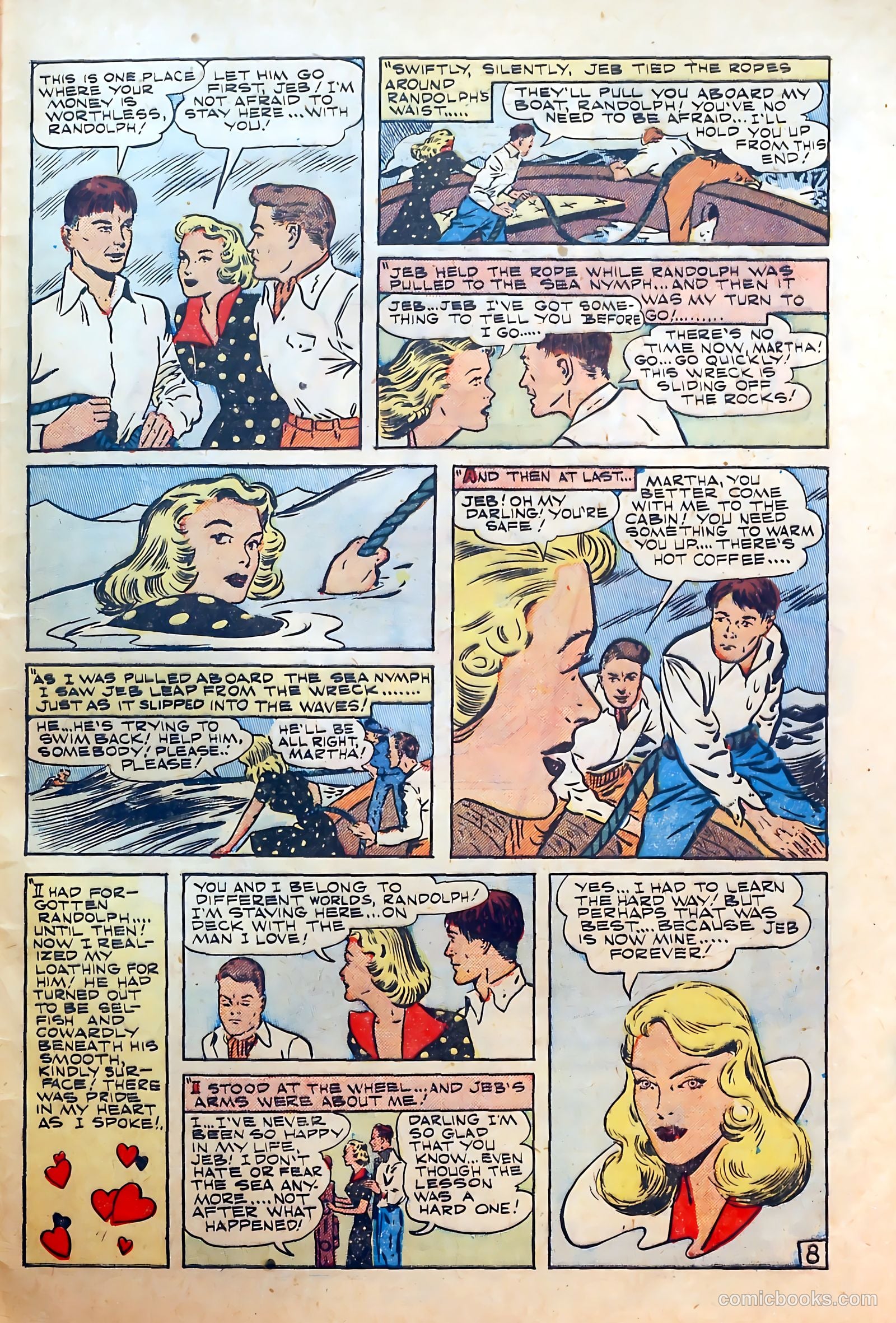 Thrilling Romances #5 (1949) — page 33 of 36