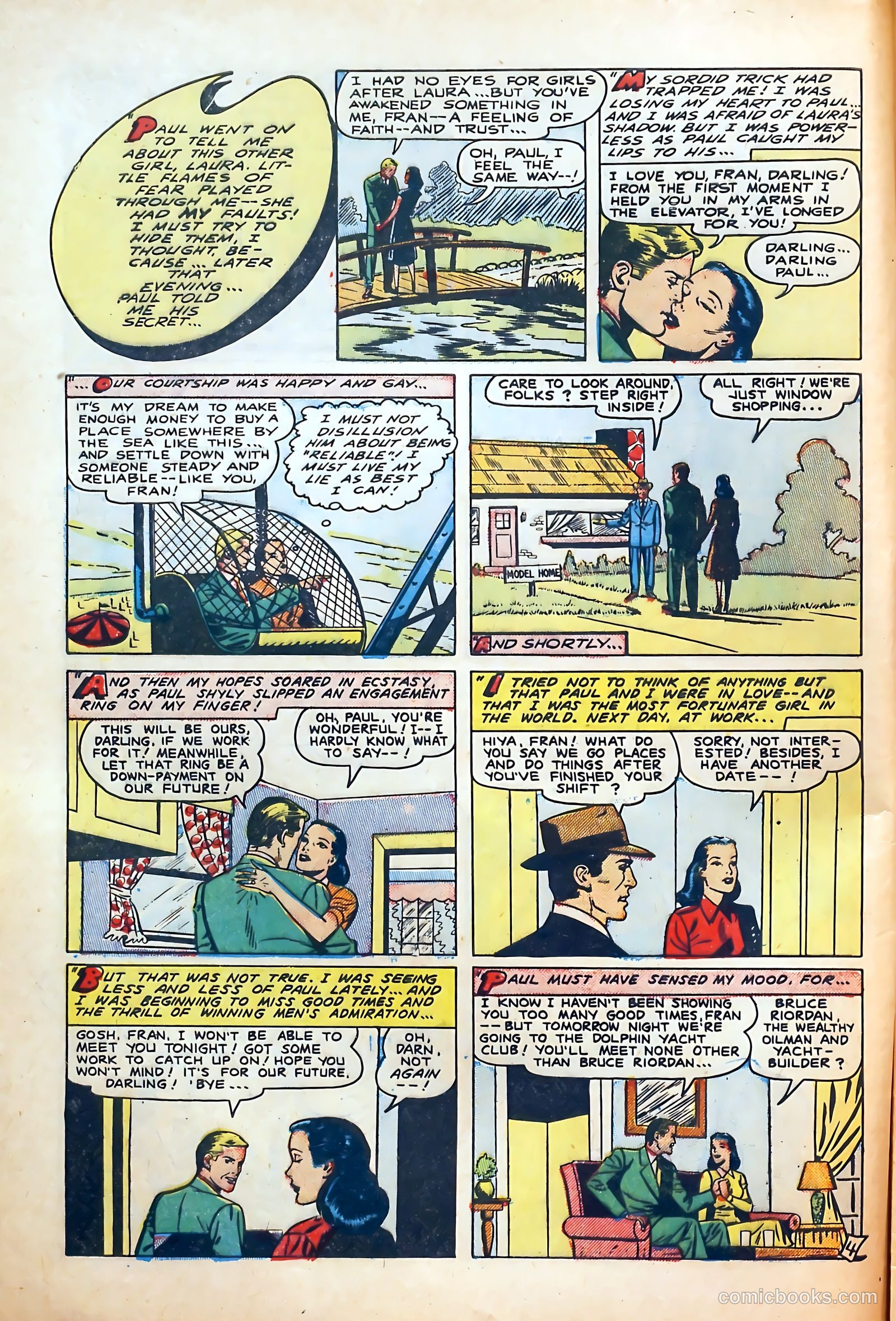 Thrilling Romances #6 (1950) — page 6 of 36