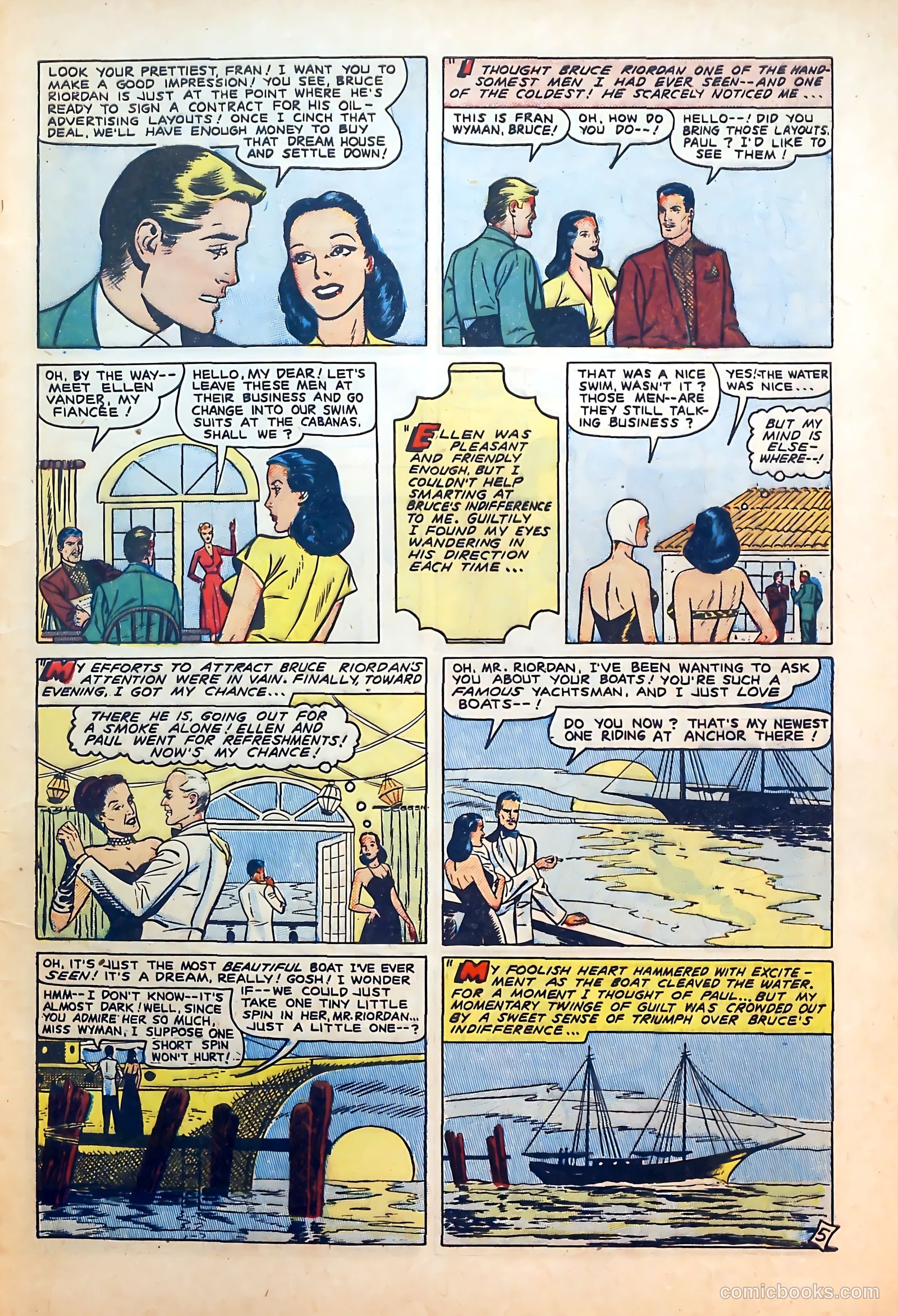 Thrilling Romances #6 (1950) — page 7 of 36