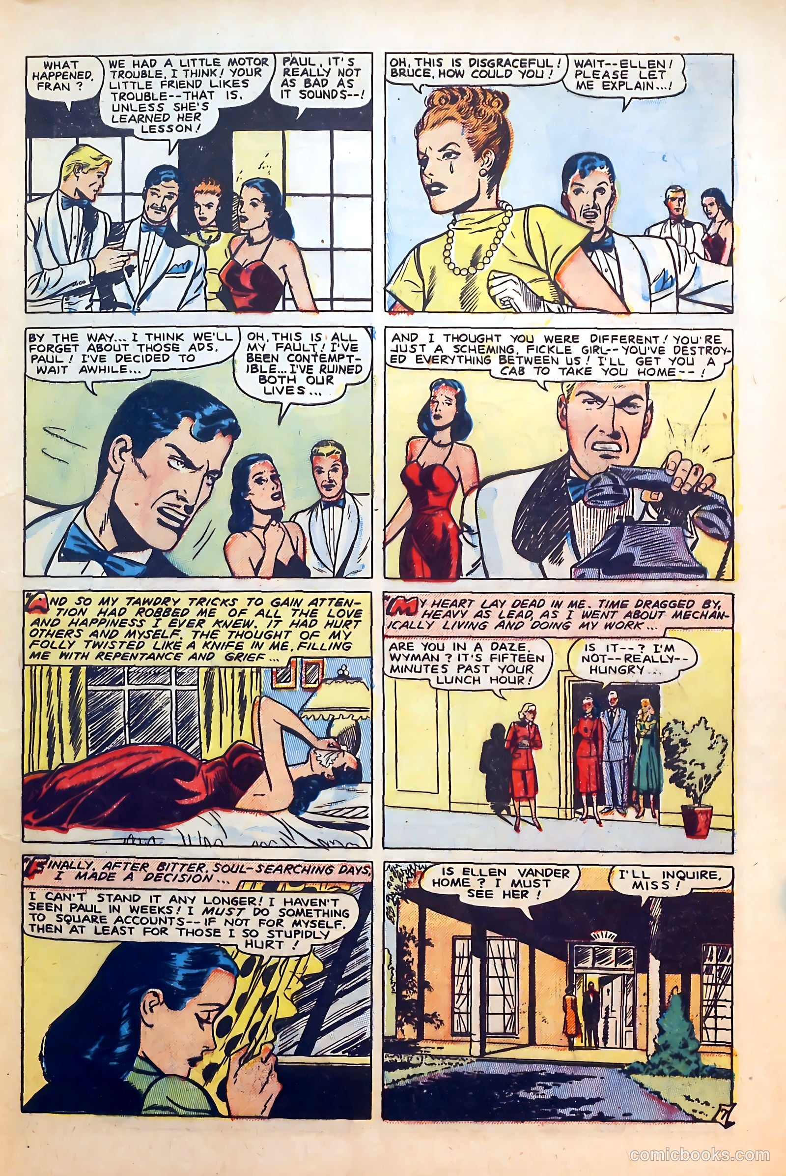 Thrilling Romances #6 (1950) — page 9 of 36