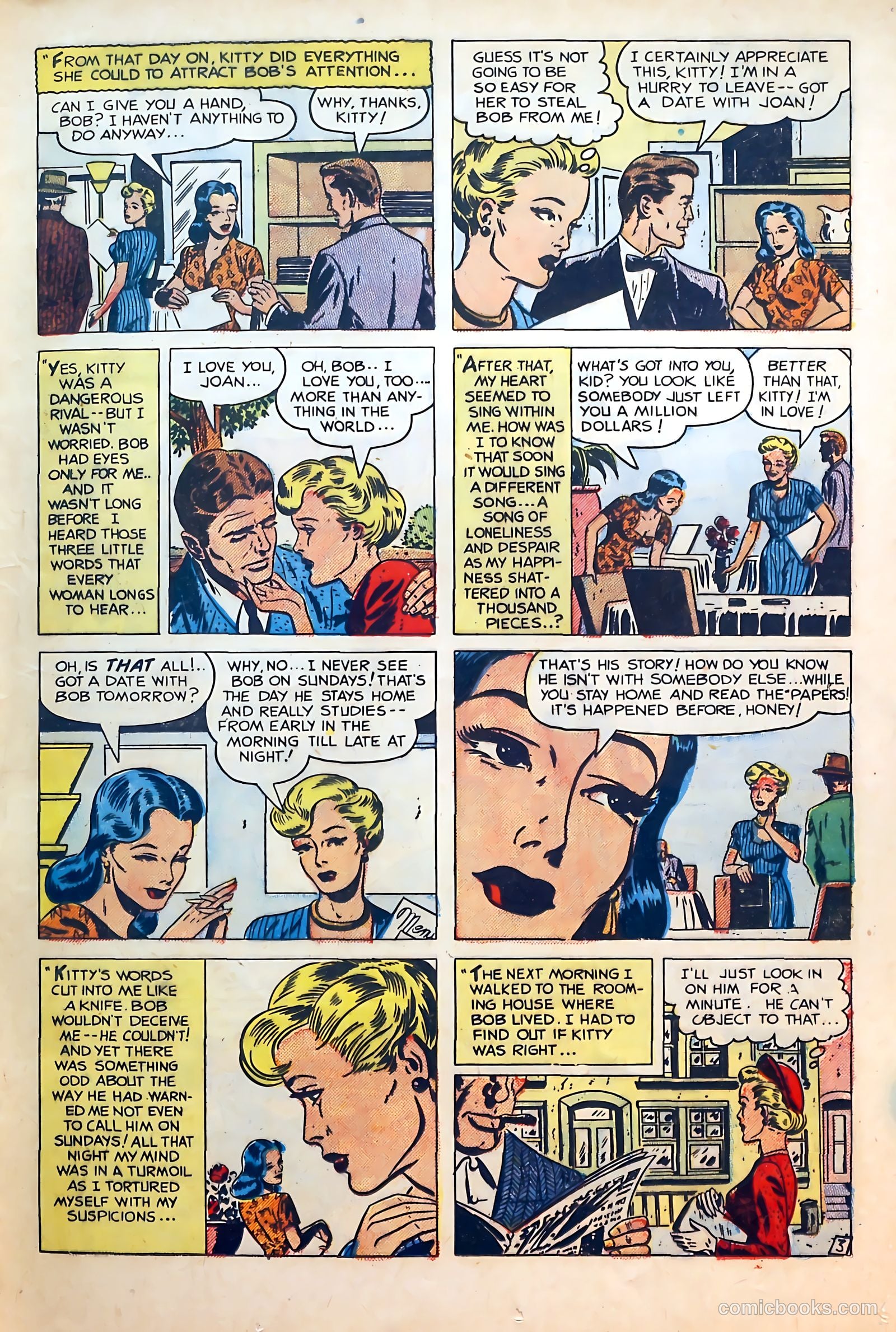 Thrilling Romances #6 (1950) — page 17 of 36