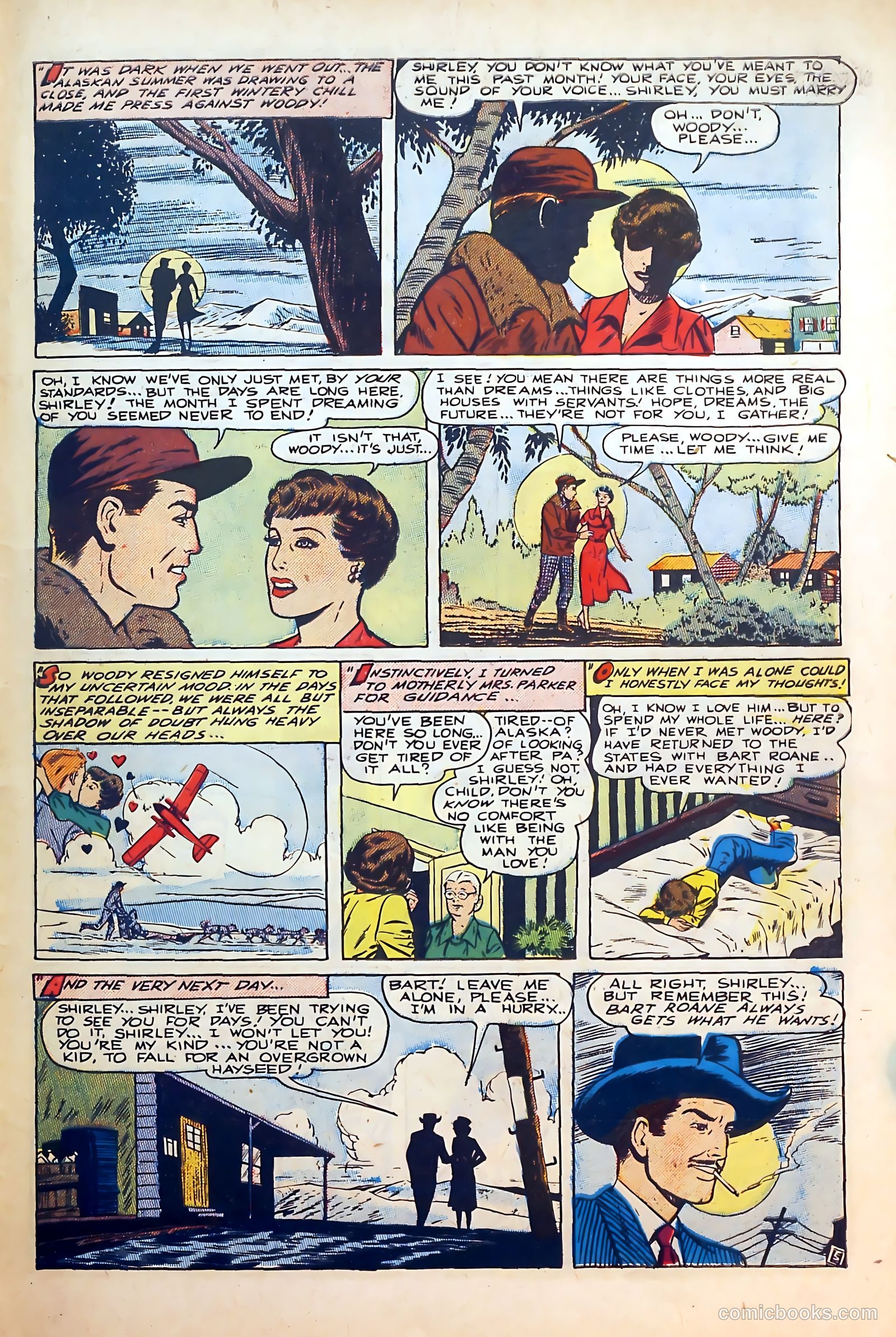 Thrilling Romances #6 (1950) — page 27 of 36