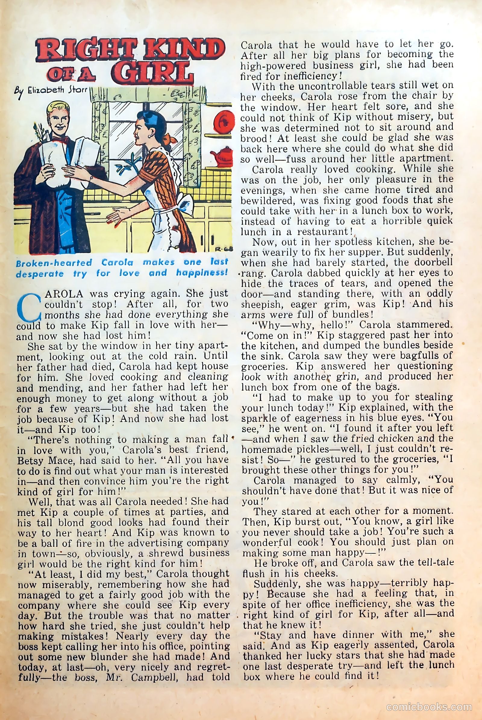 Thrilling Romances #6 (1950) — page 31 of 36
