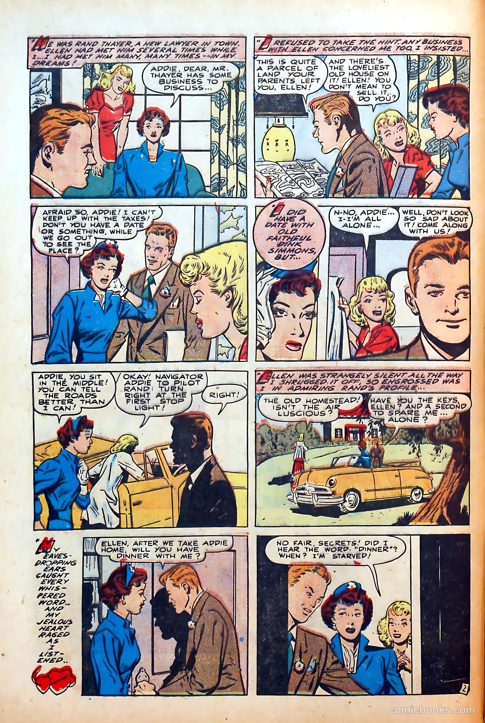 Thrilling Romances #7 (1950) — page 4 of 36
