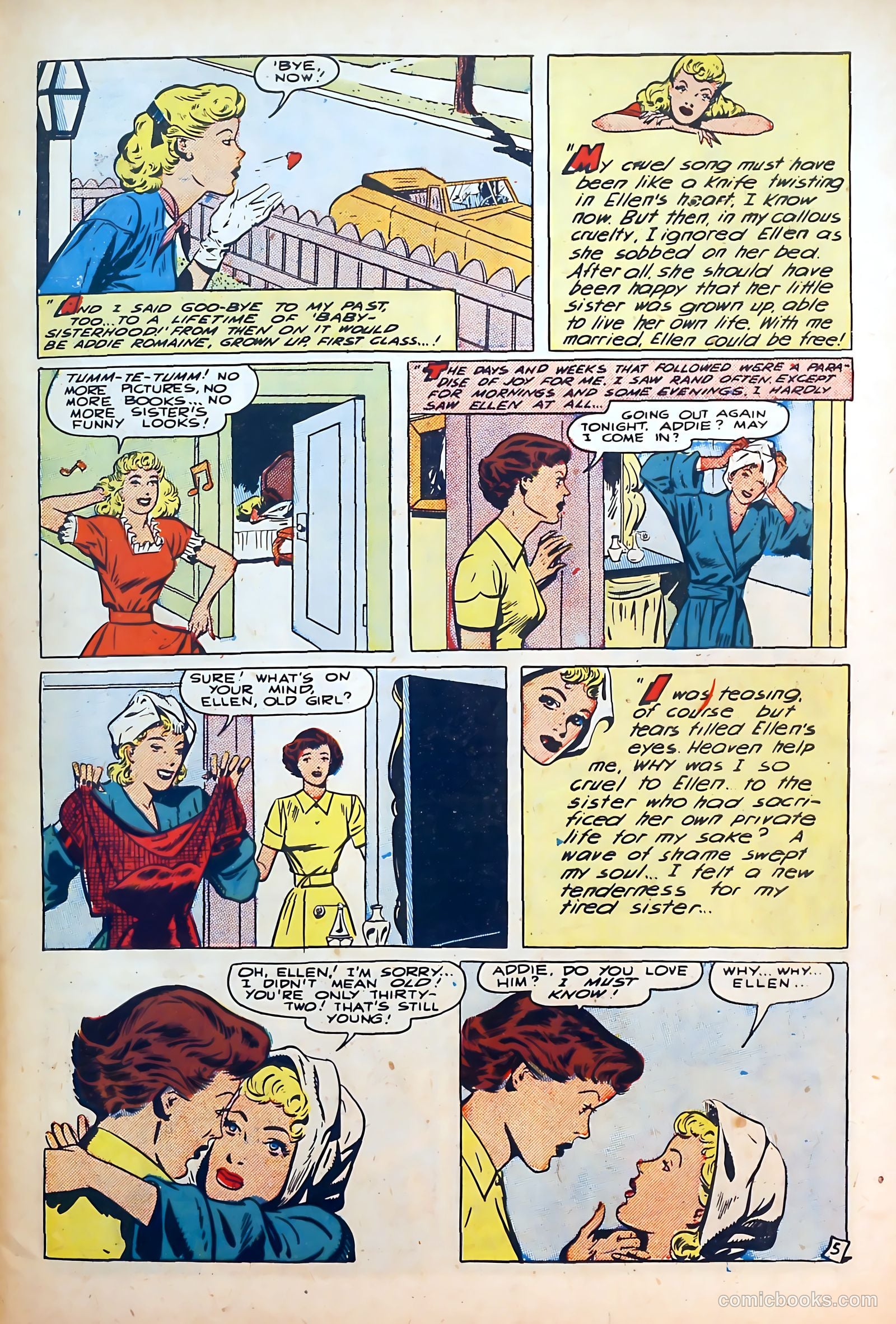 Thrilling Romances #7 (1950) — page 7 of 36