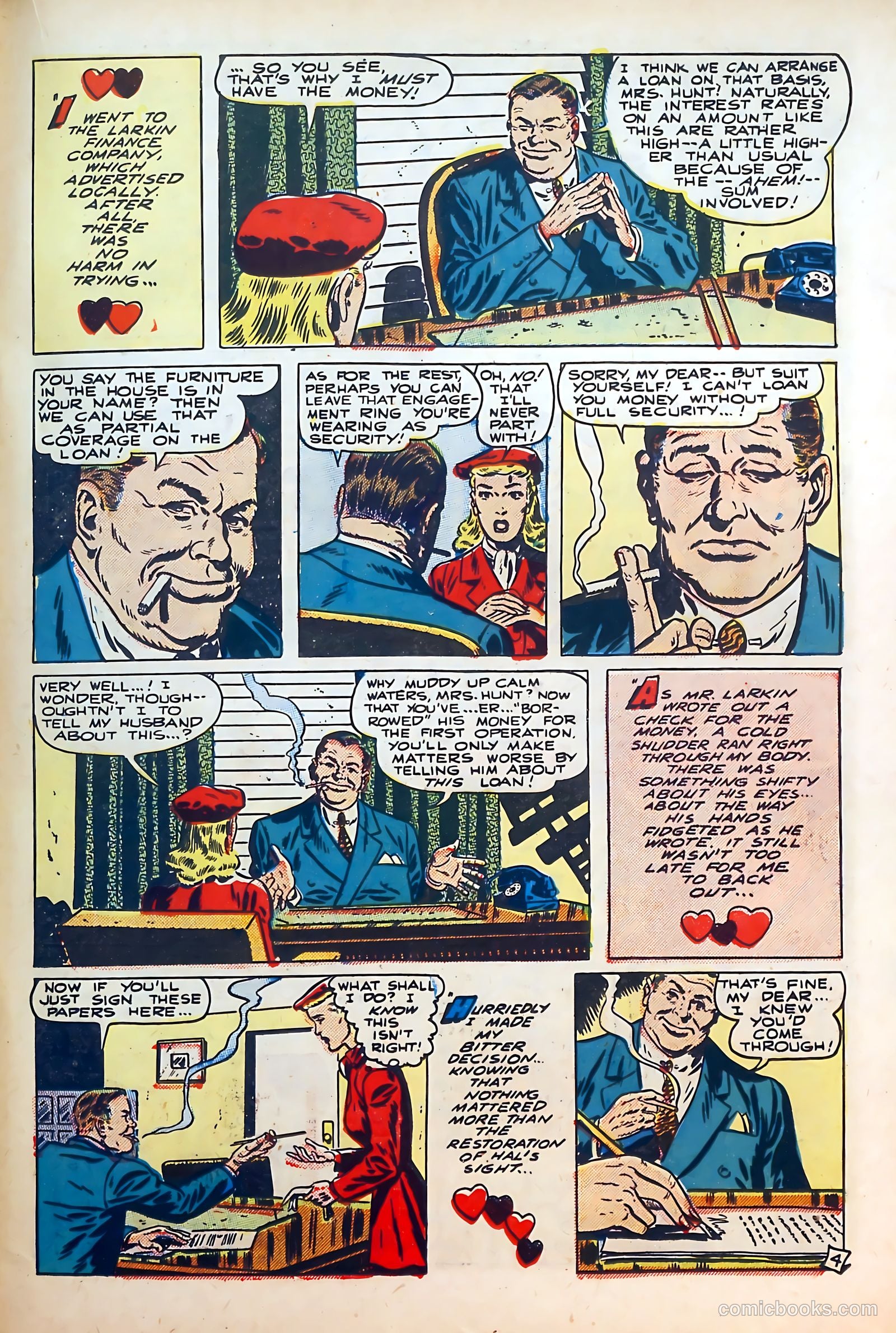 Thrilling Romances #7 (1950) — page 15 of 36