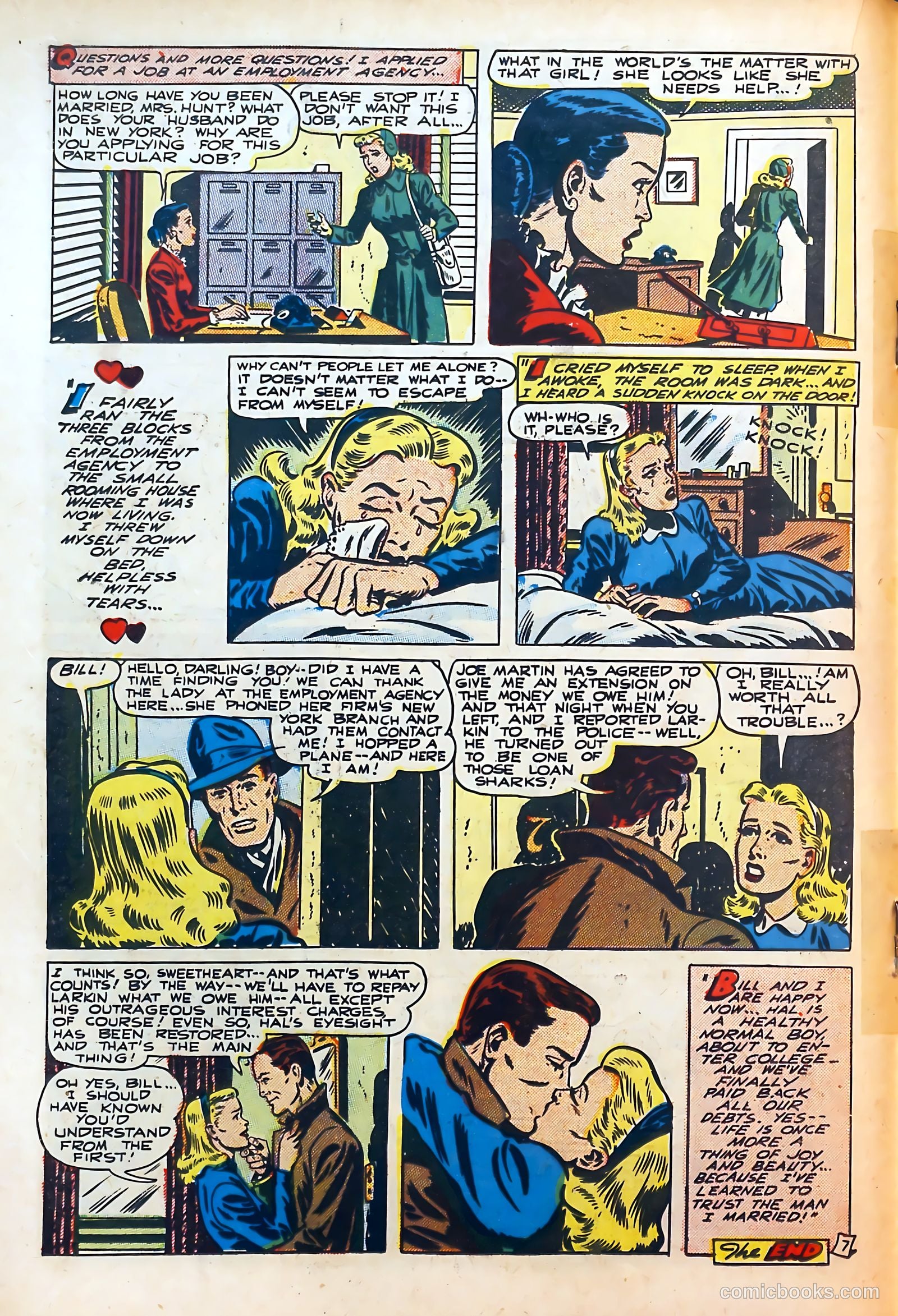 Thrilling Romances #7 (1950) — page 18 of 36