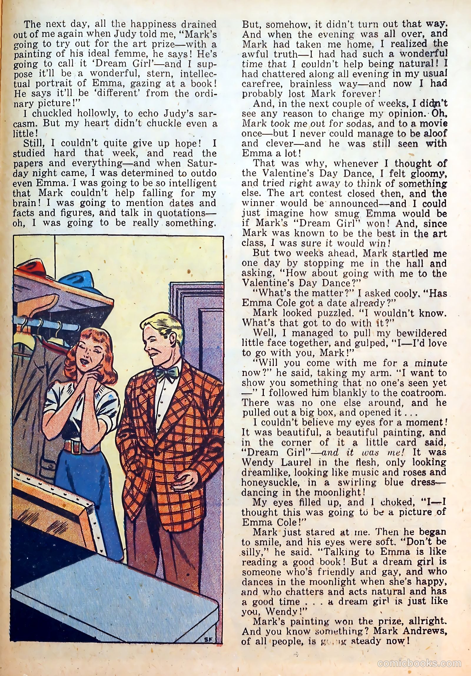 Thrilling Romances #7 (1950) — page 25 of 36