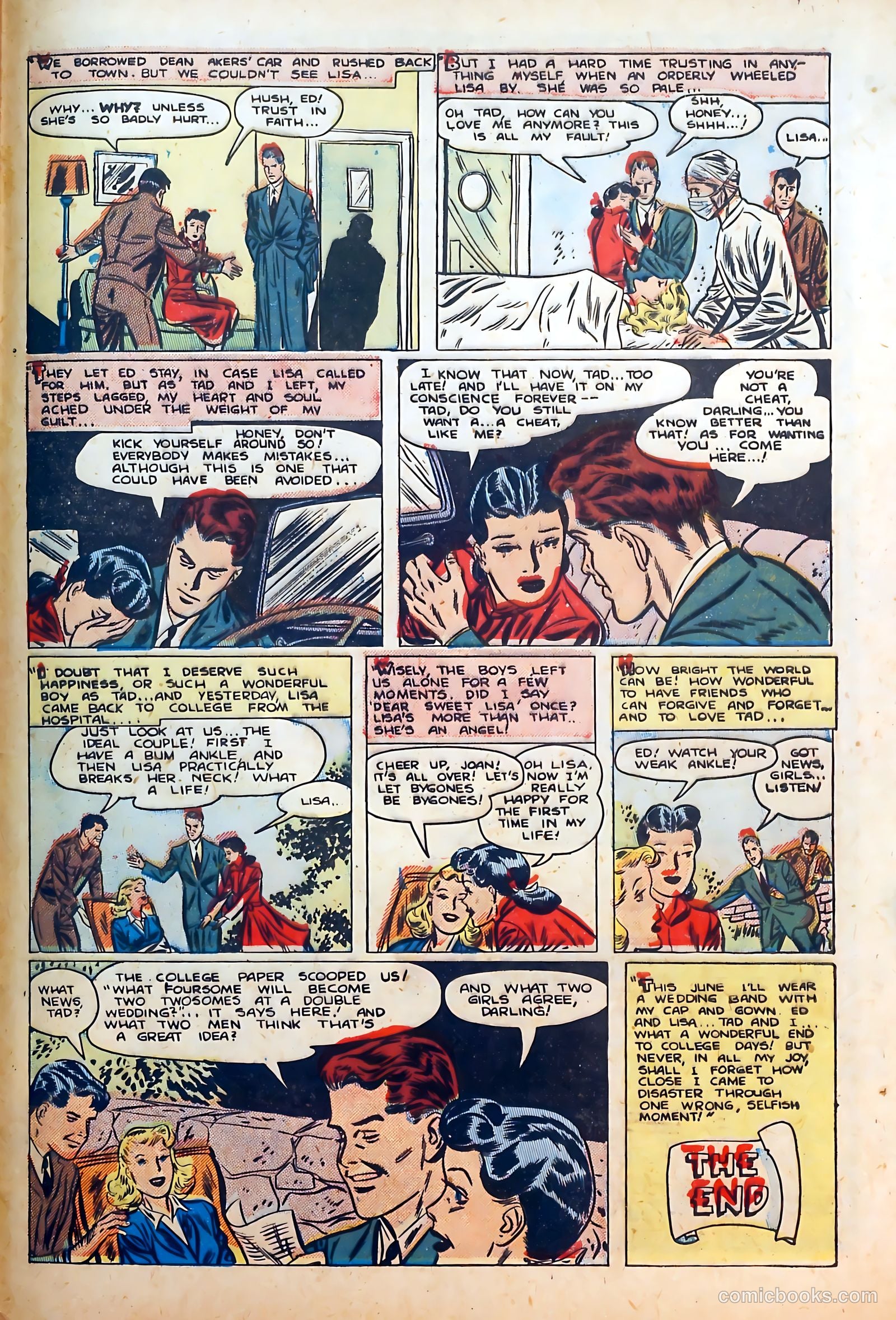 Thrilling Romances #7 (1950) — page 33 of 36