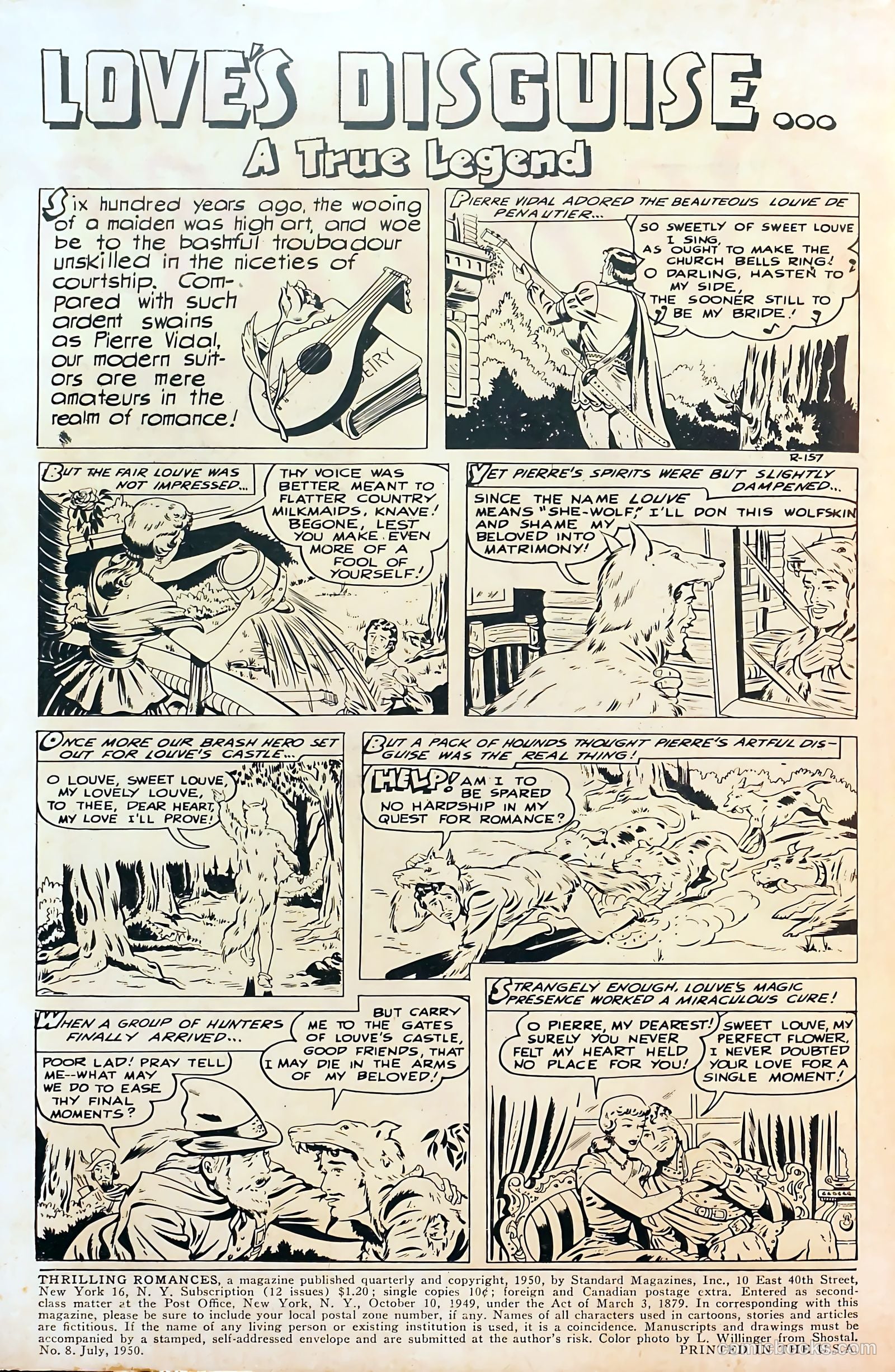Thrilling Romances #8 (1950) — page 2 of 36