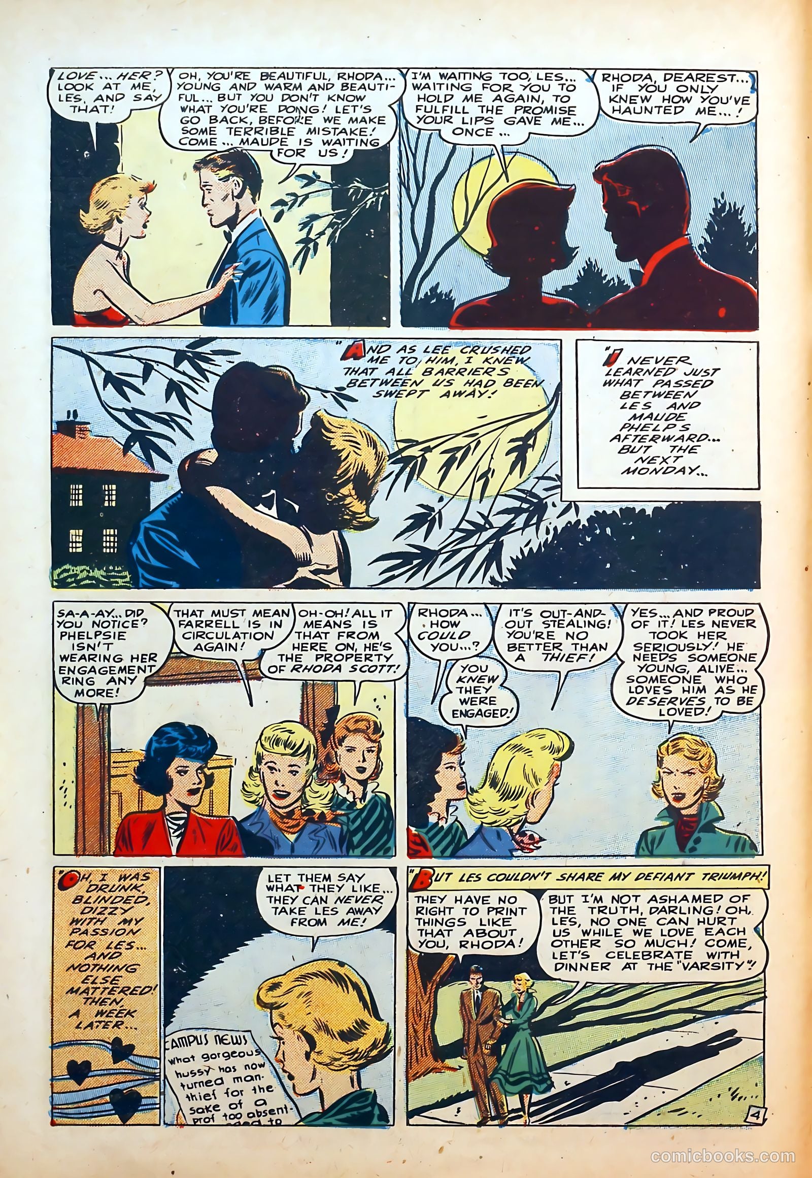 Thrilling Romances #8 (1950) — page 6 of 36