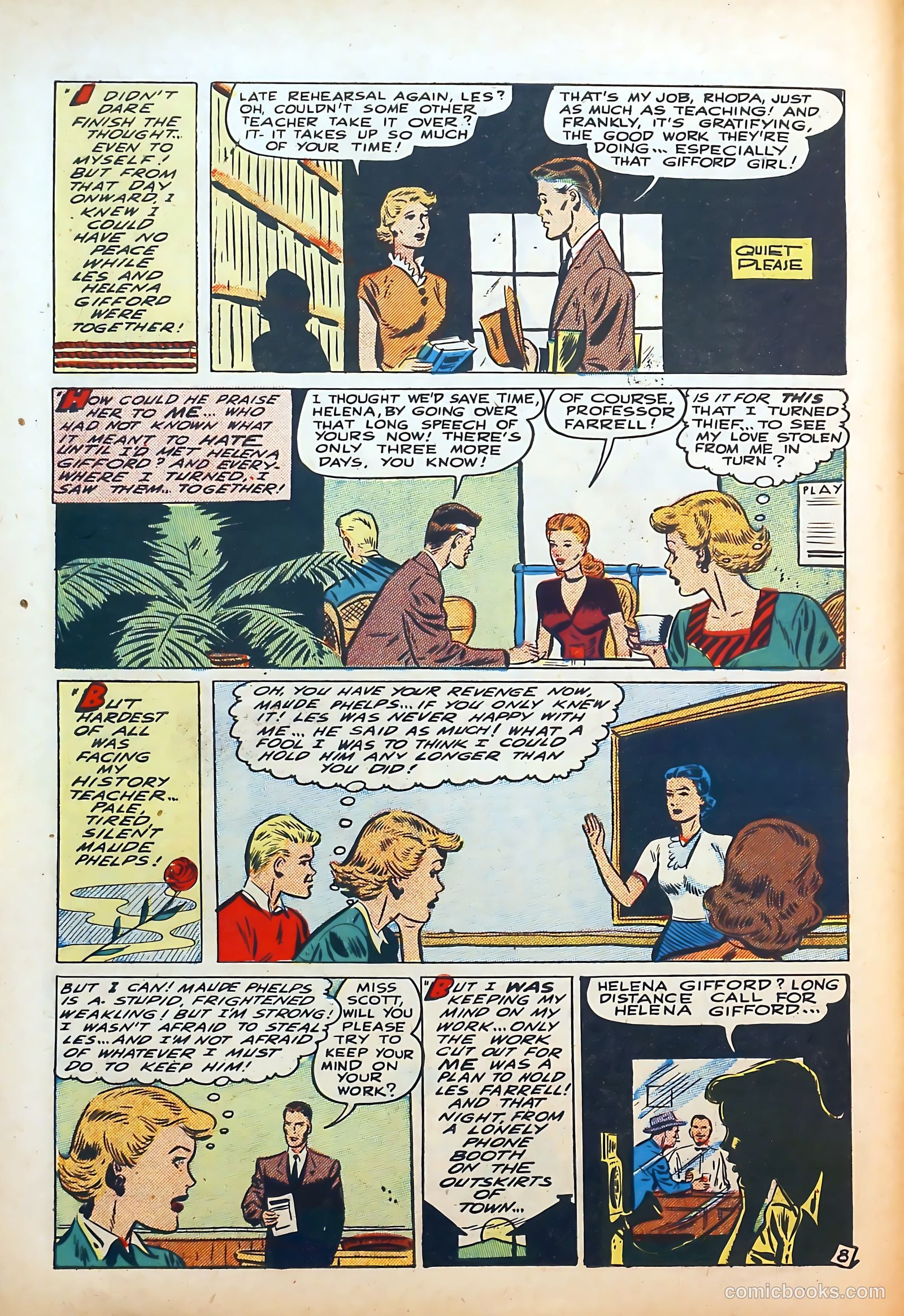 Thrilling Romances #8 (1950) — page 10 of 36