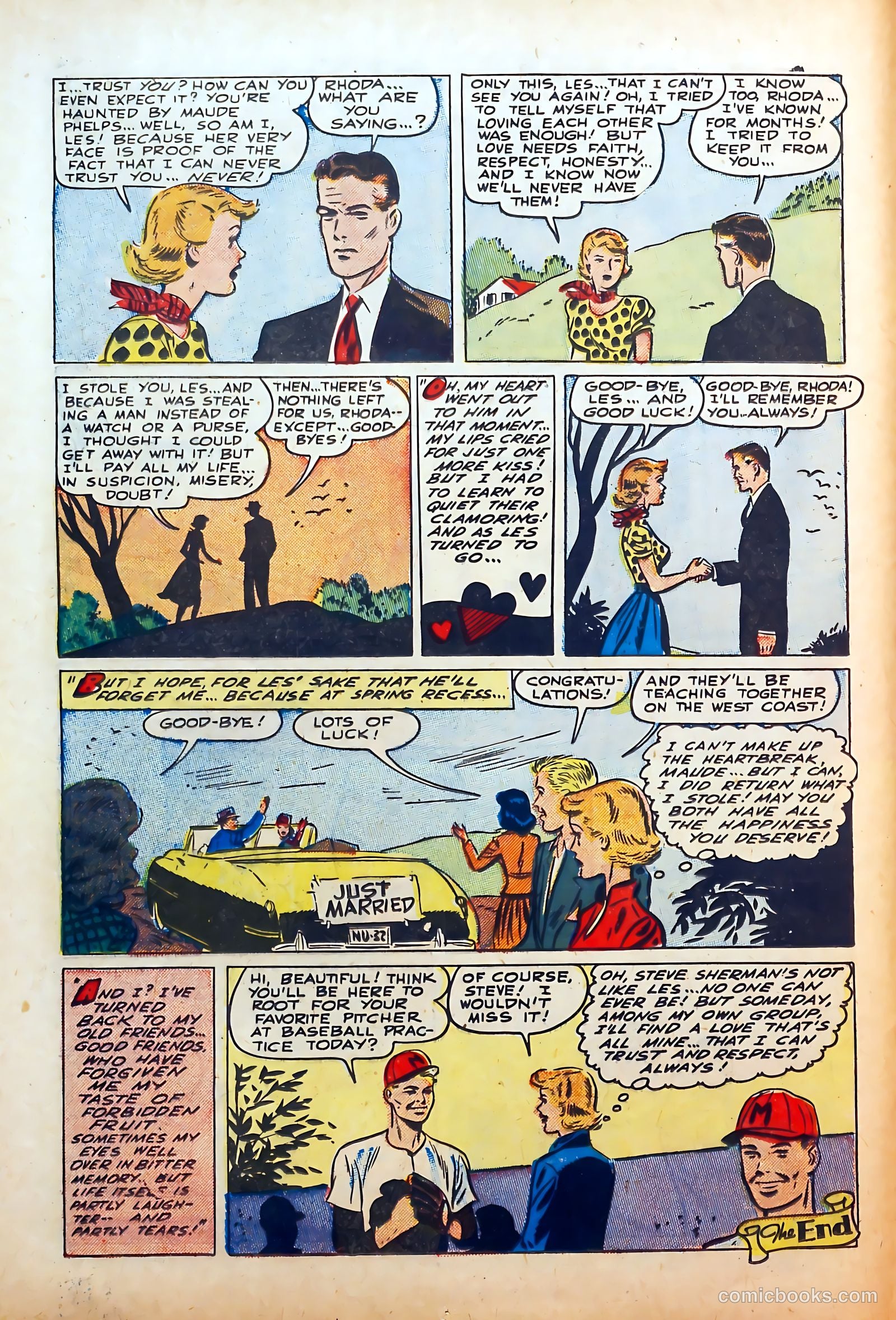 Thrilling Romances #8 (1950) — page 12 of 36