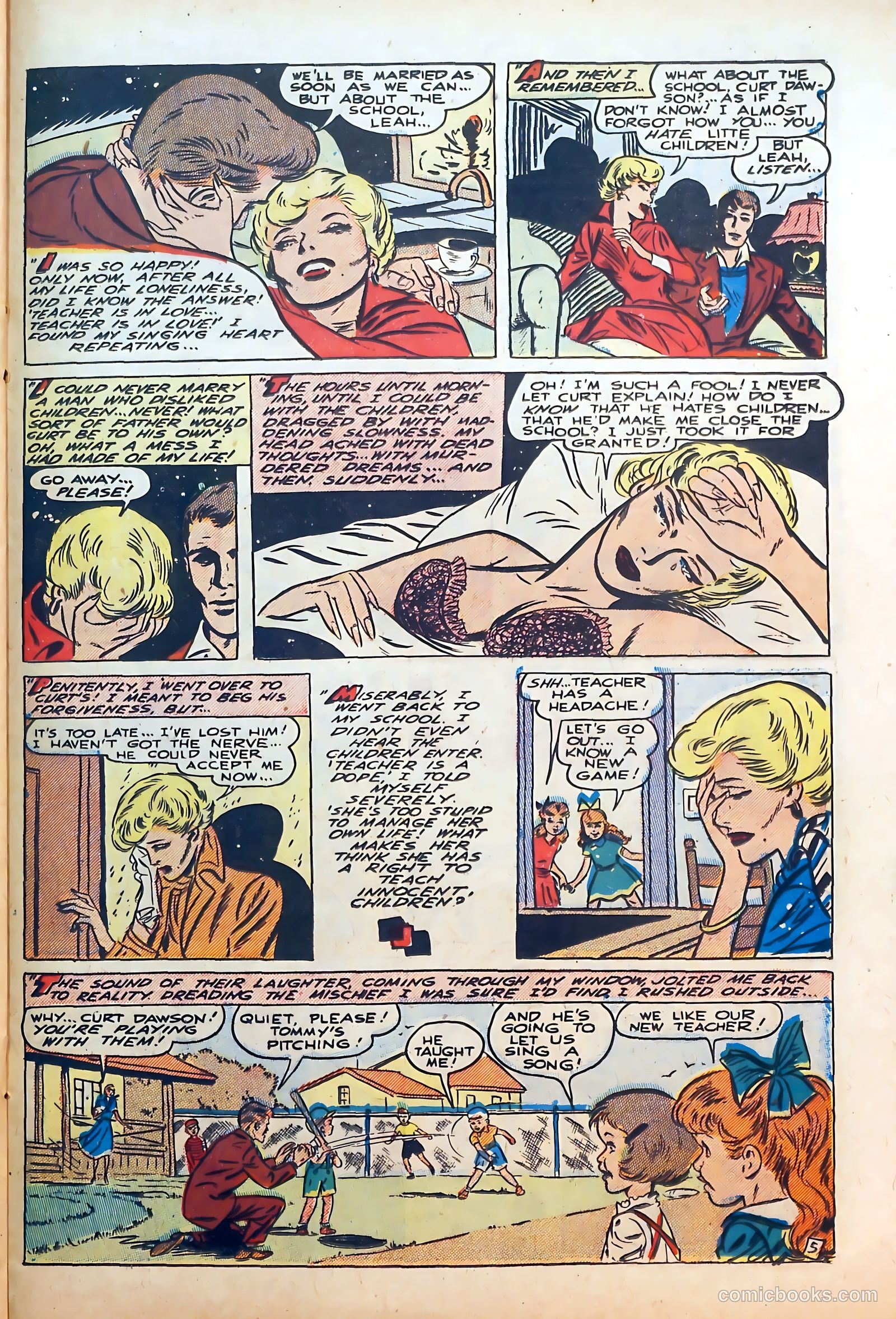 Thrilling Romances #8 (1950) — page 21 of 36