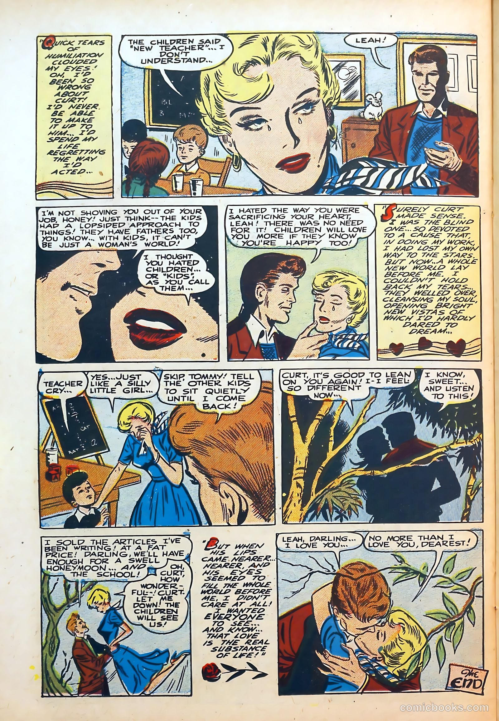 Thrilling Romances #8 (1950) — page 22 of 36