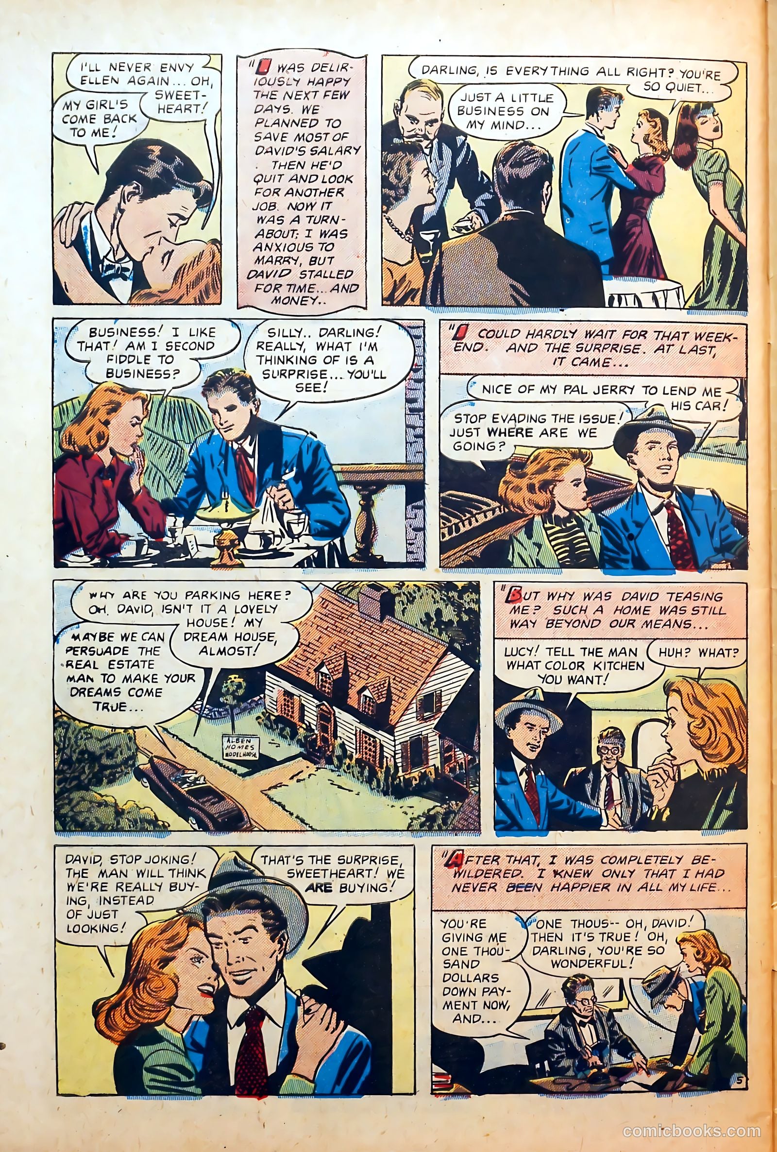 Thrilling Romances #8 (1950) — page 32 of 36