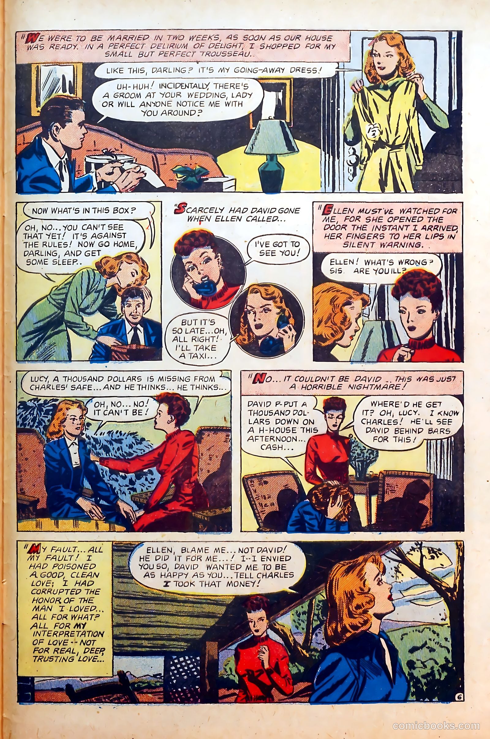 Thrilling Romances #8 (1950) — page 33 of 36