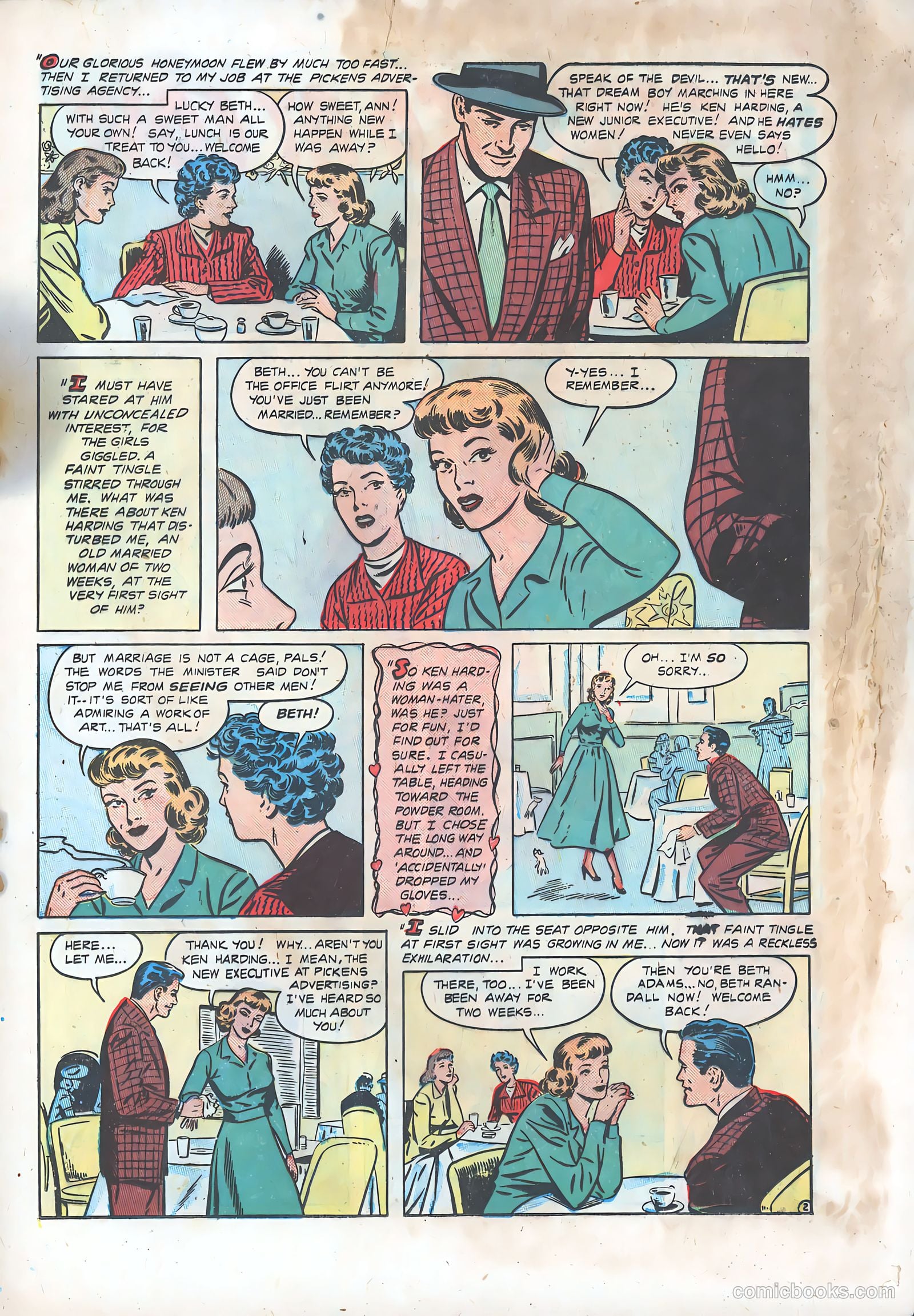 Thrilling Romances #9 (1950) — page 16 of 38
