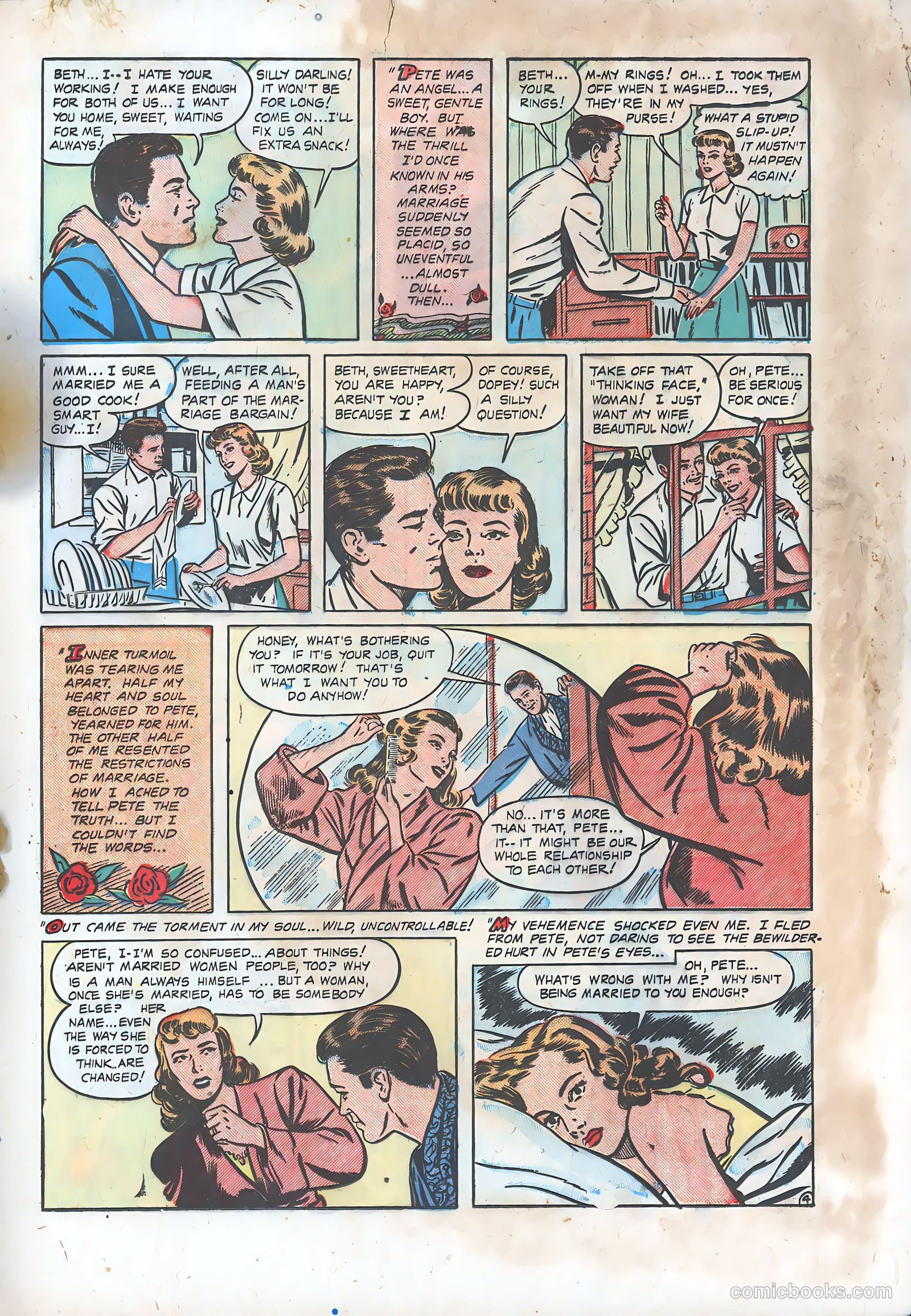 Thrilling Romances #9 (1950) — page 18 of 38