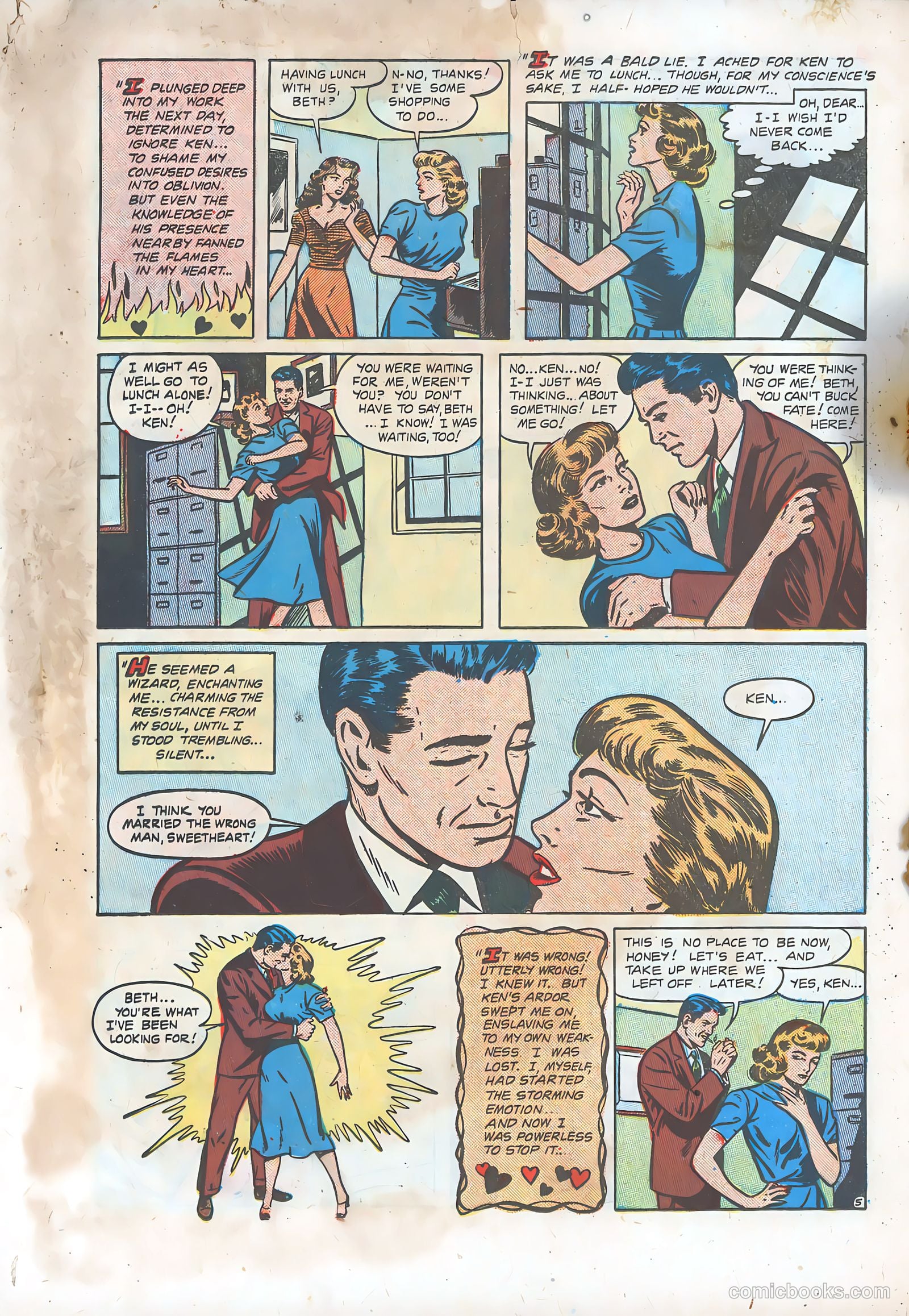 Thrilling Romances #9 (1950) — page 19 of 38
