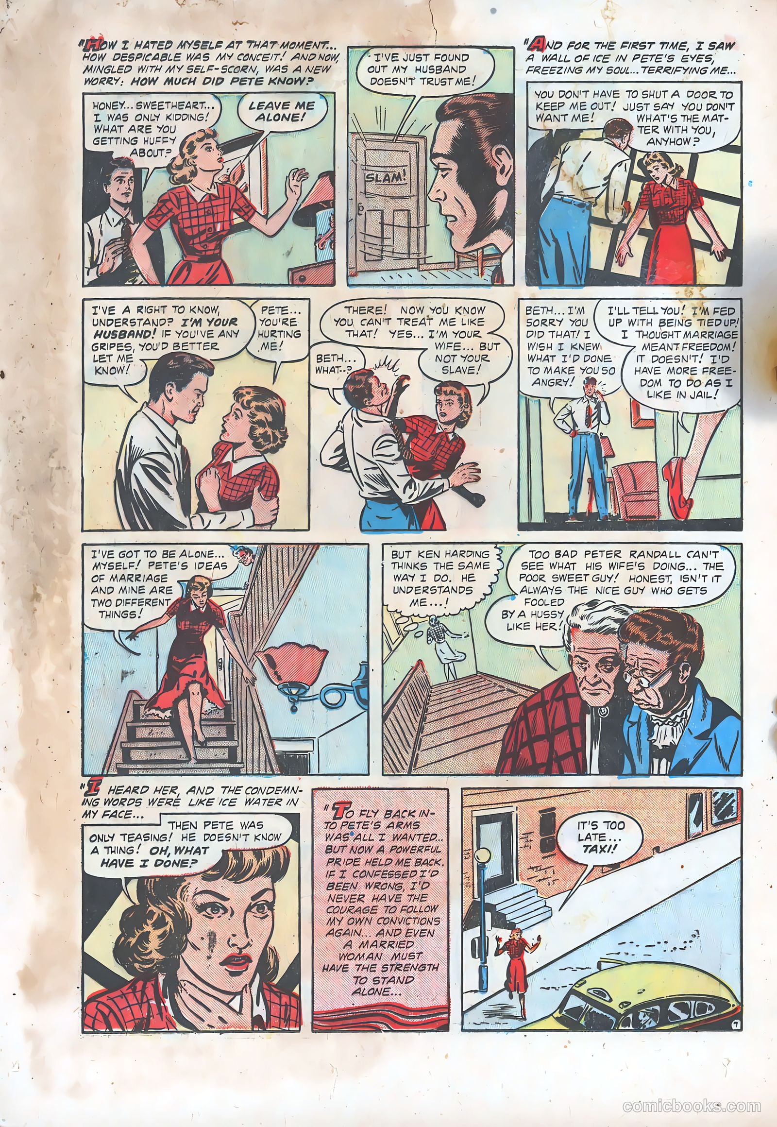 Thrilling Romances #9 (1950) — page 21 of 38