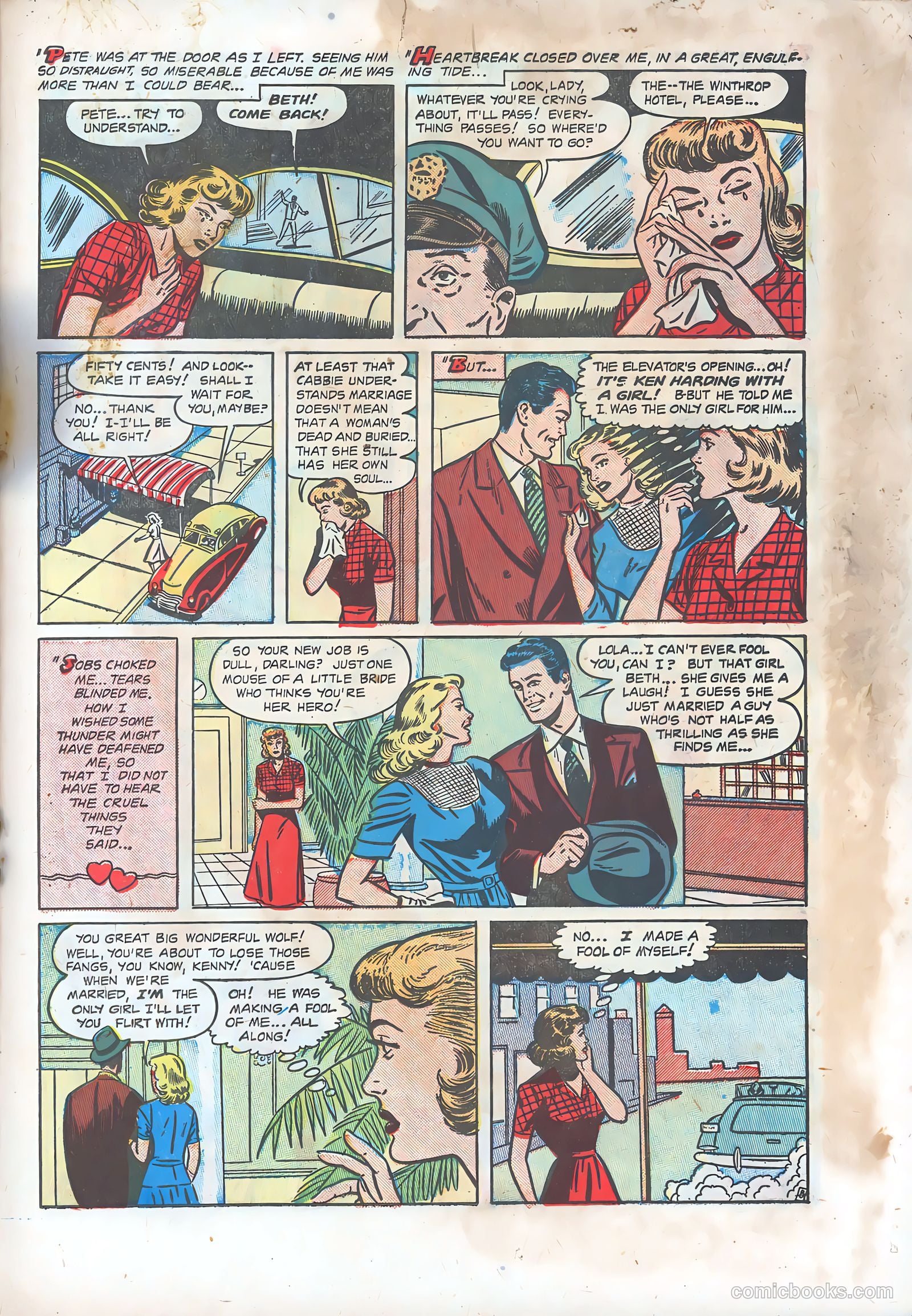 Thrilling Romances #9 (1950) — page 22 of 38