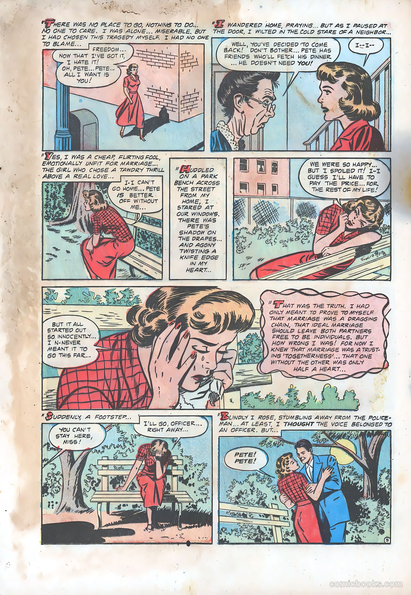 Thrilling Romances #9 (1950) — page 23 of 38