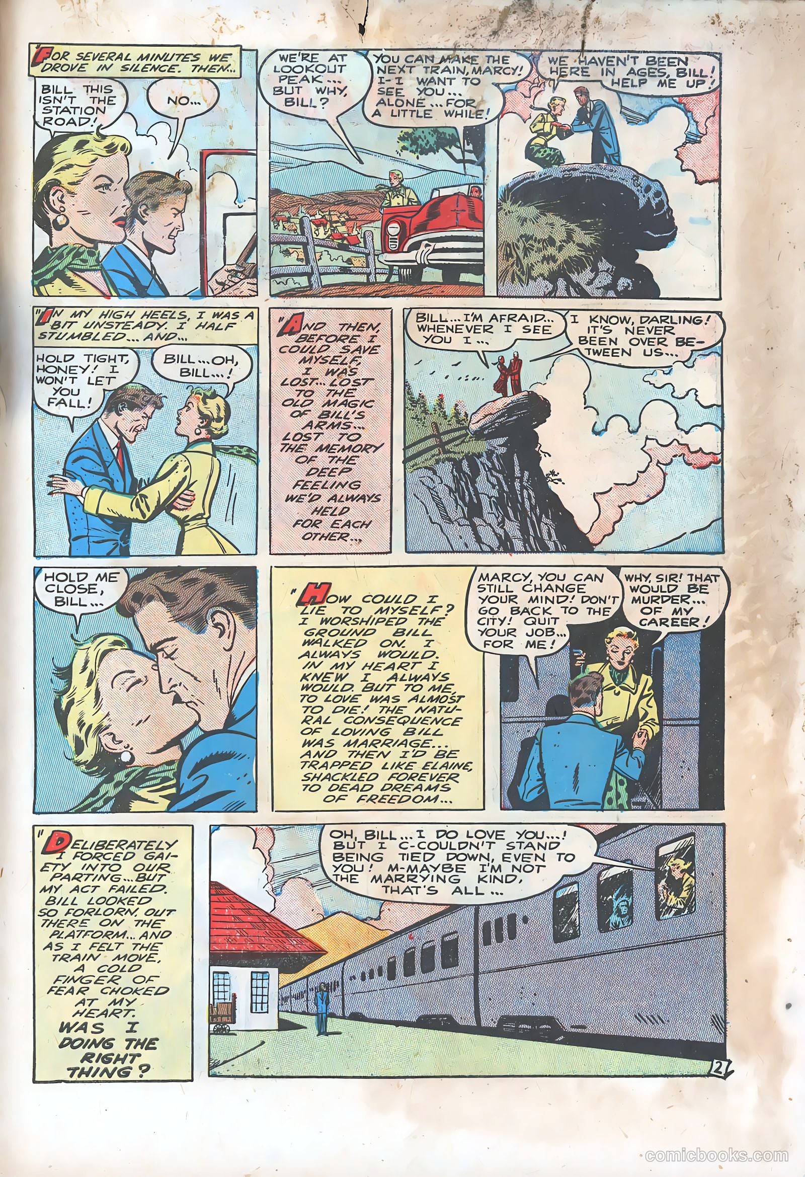 Thrilling Romances #9 (1950) — page 28 of 38